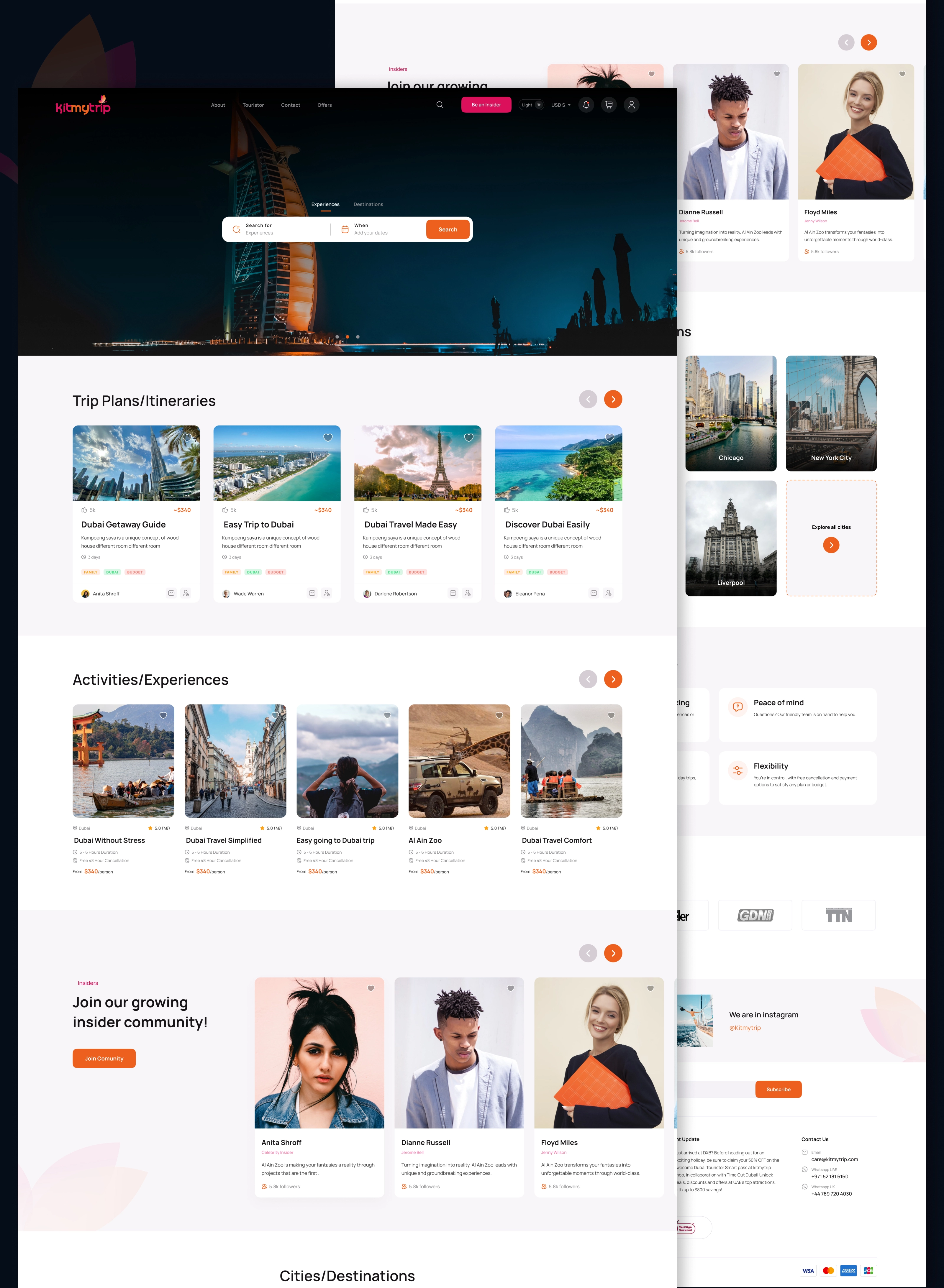 Kitmytrip – A Modern Travel Planning & Booking Website