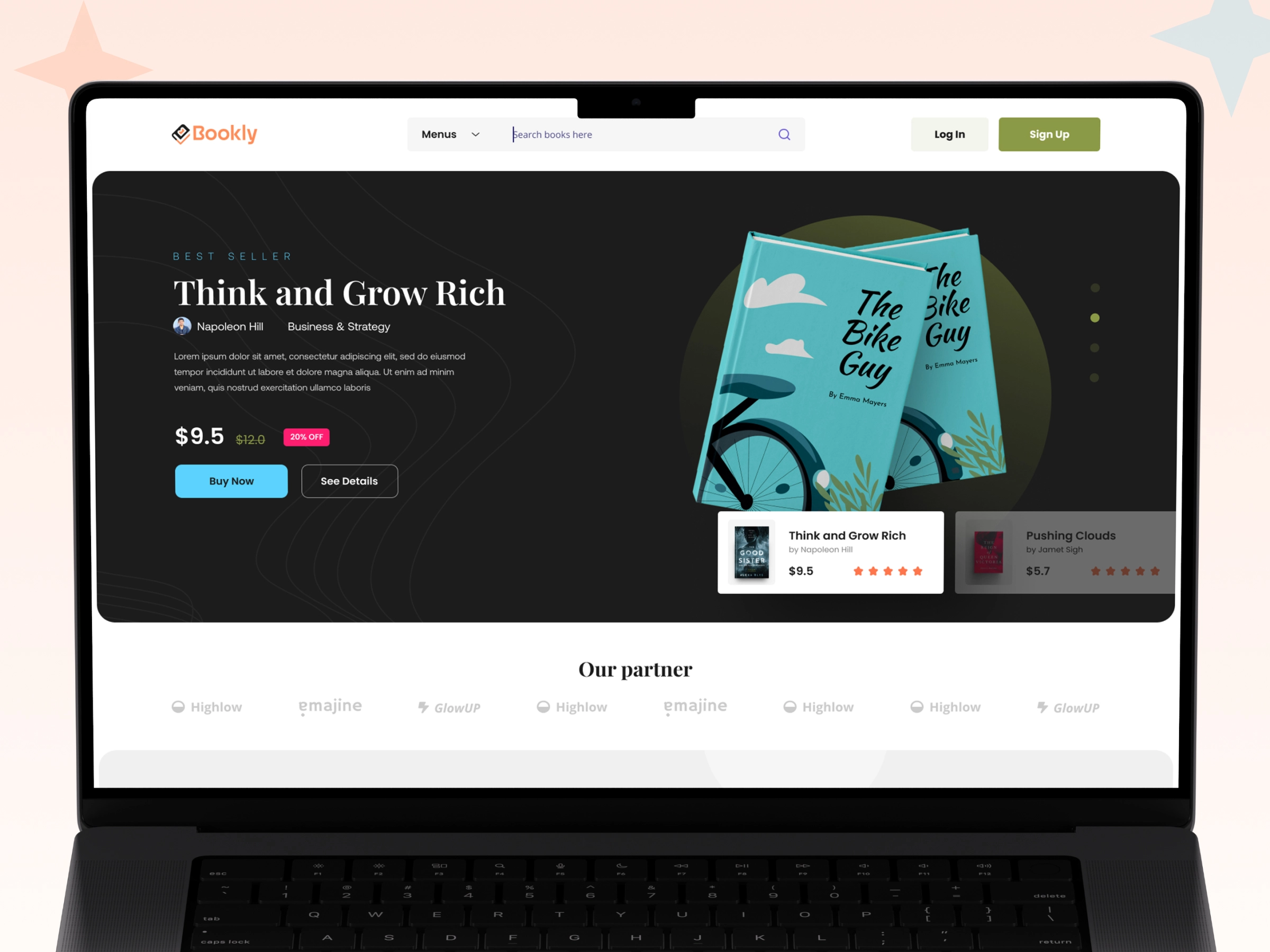 BOOKLY – ONLINE BOOKSTORE WEBSITE DESIGN