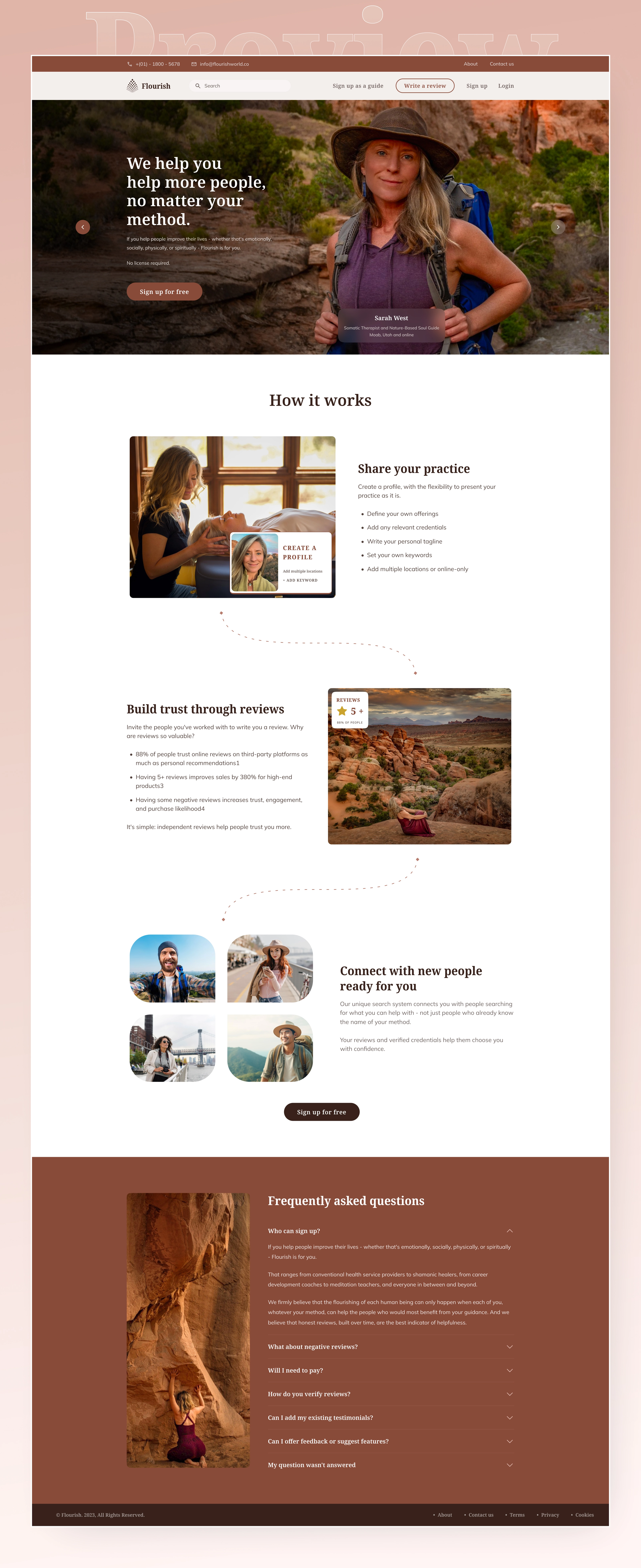 Flourish World – Travel Guide & Mentorship Website