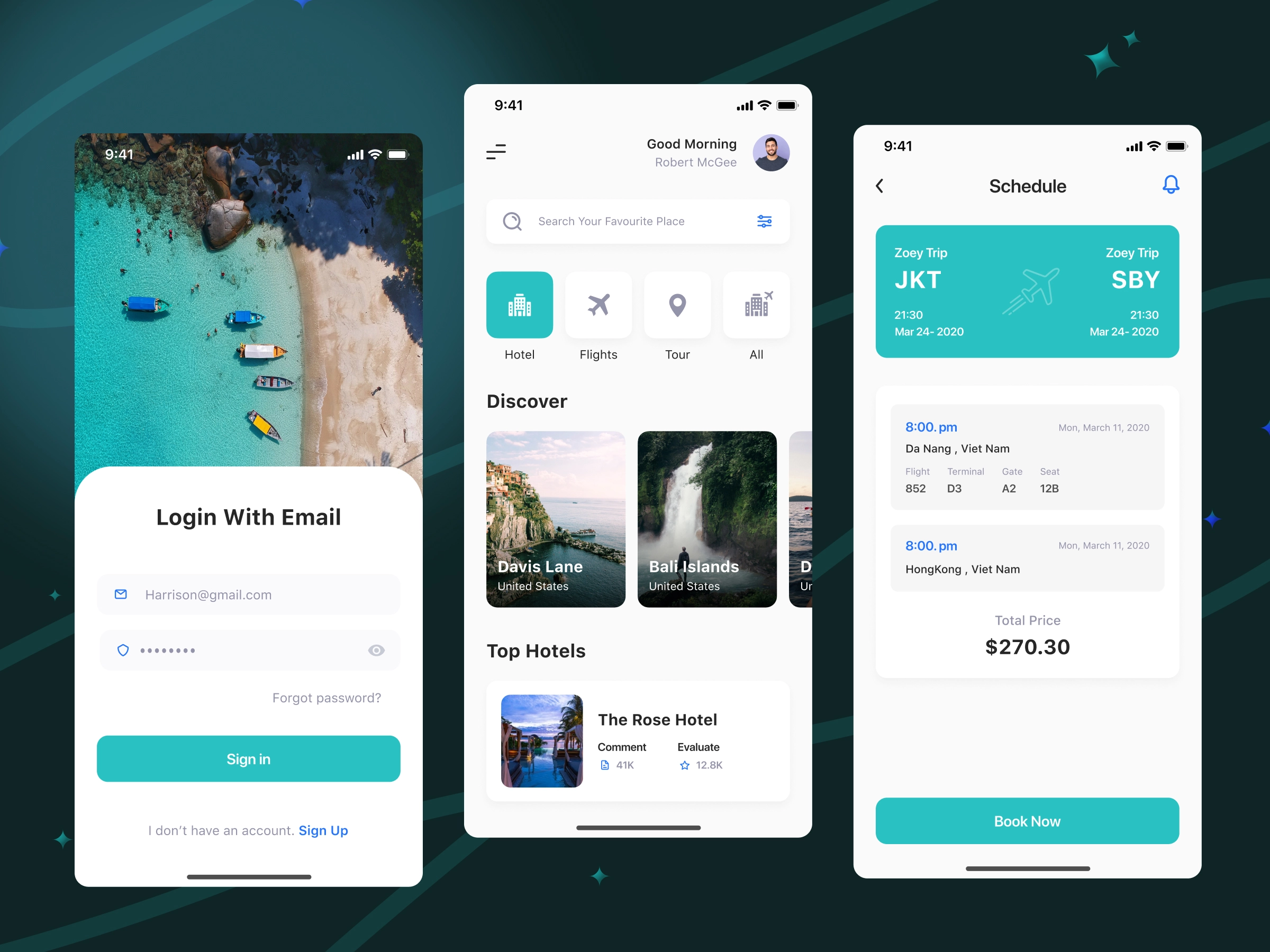 Triparo – Travel Planning Mobile App Design