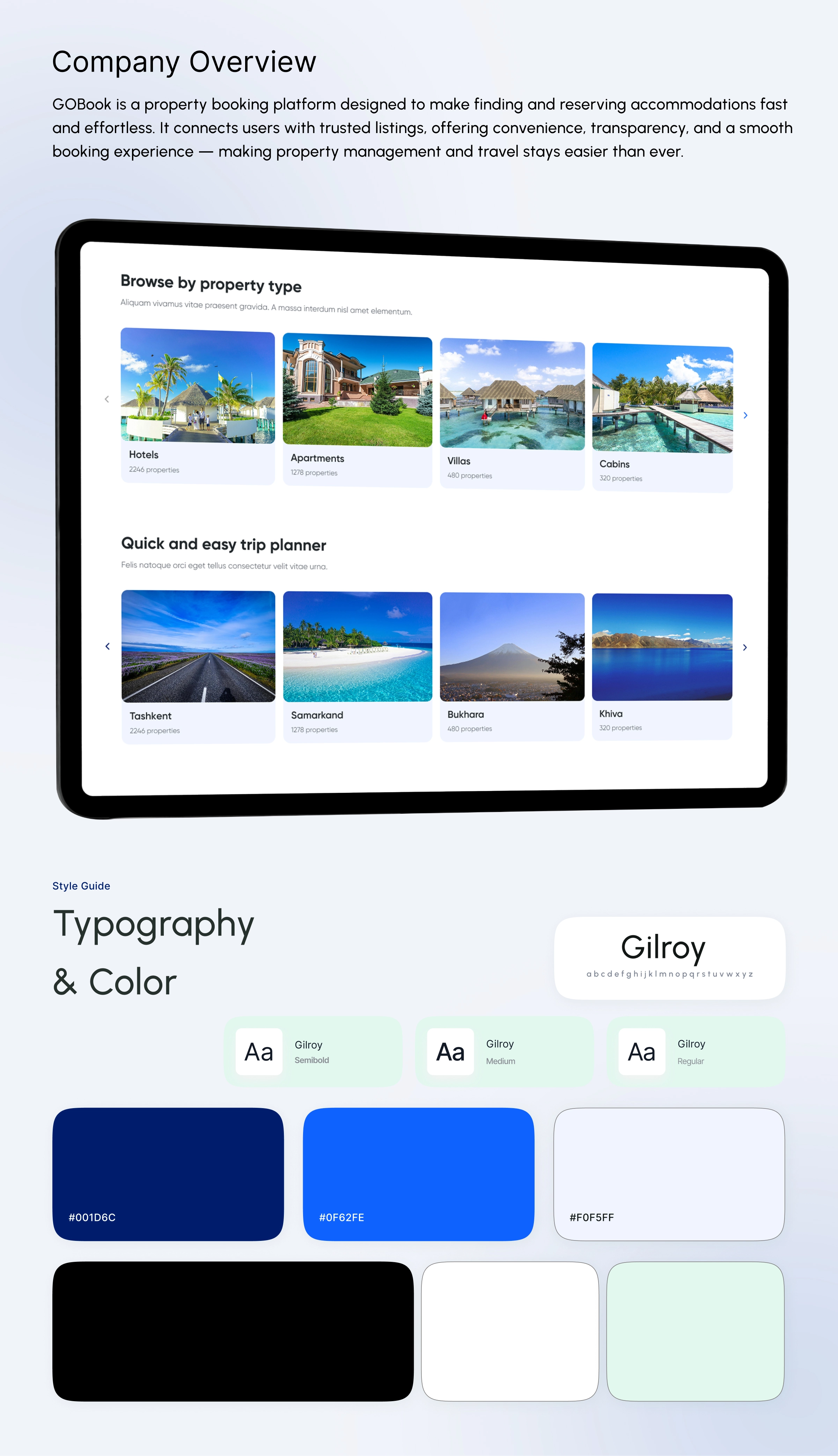 GOBook | Property Booking Website UI/UX Design