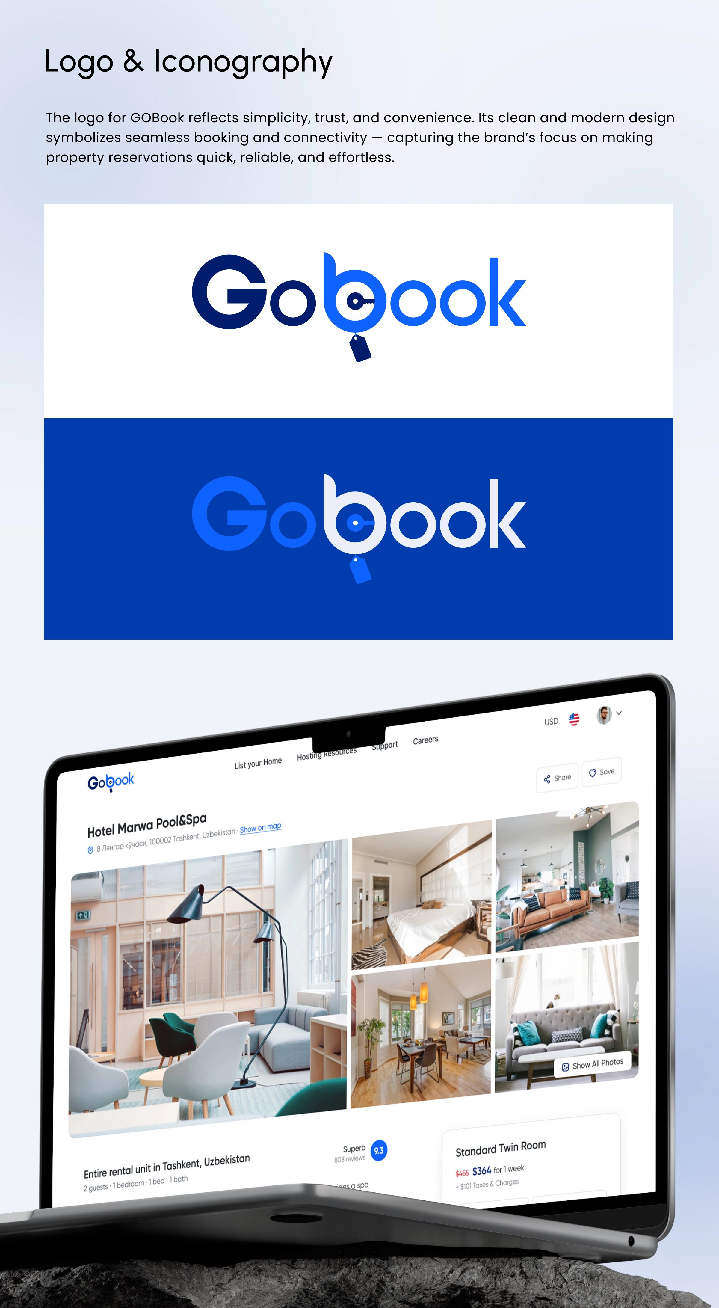 GOBook | Property Booking Website UI/UX Design