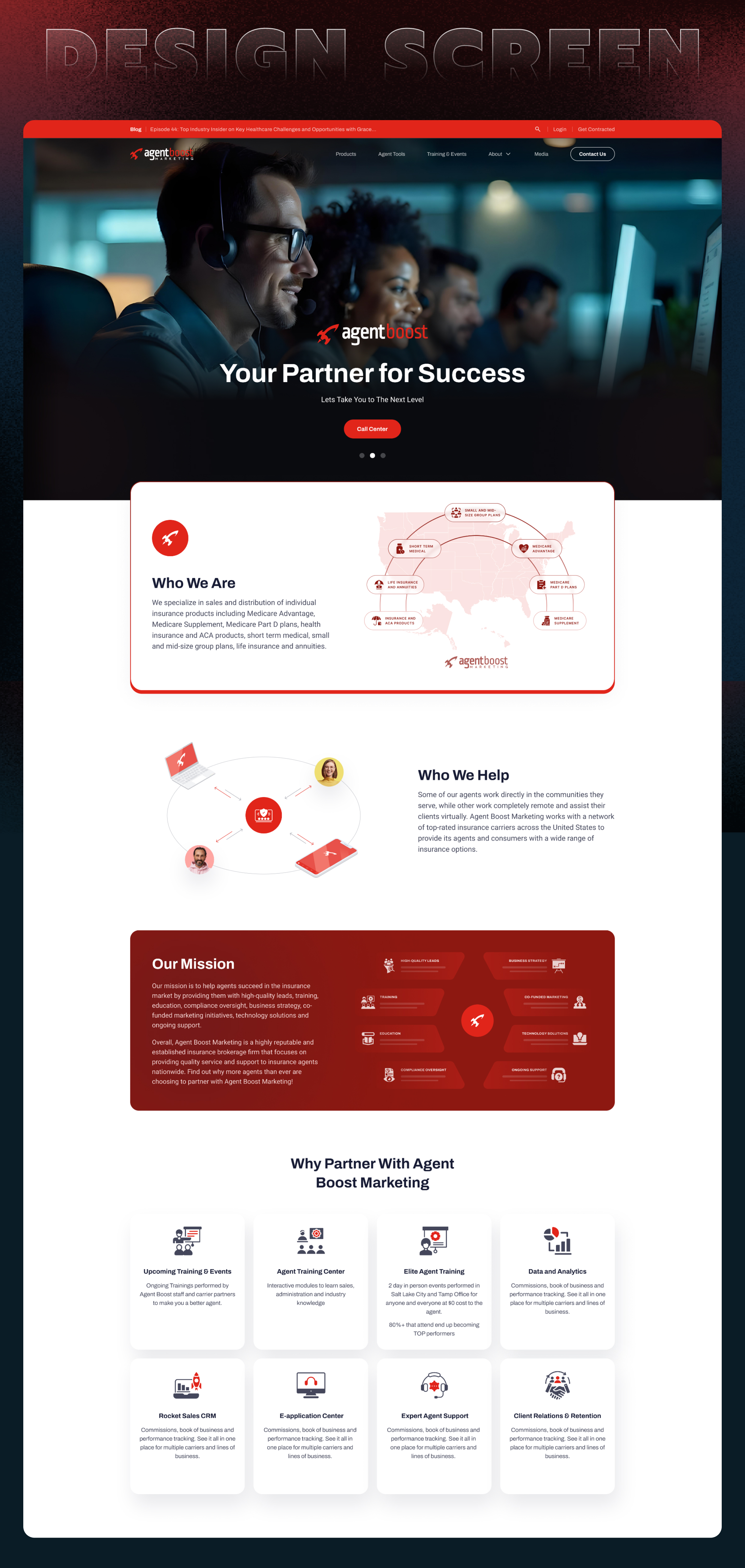 AgentBoost – Business Growth Marketing Website Design
