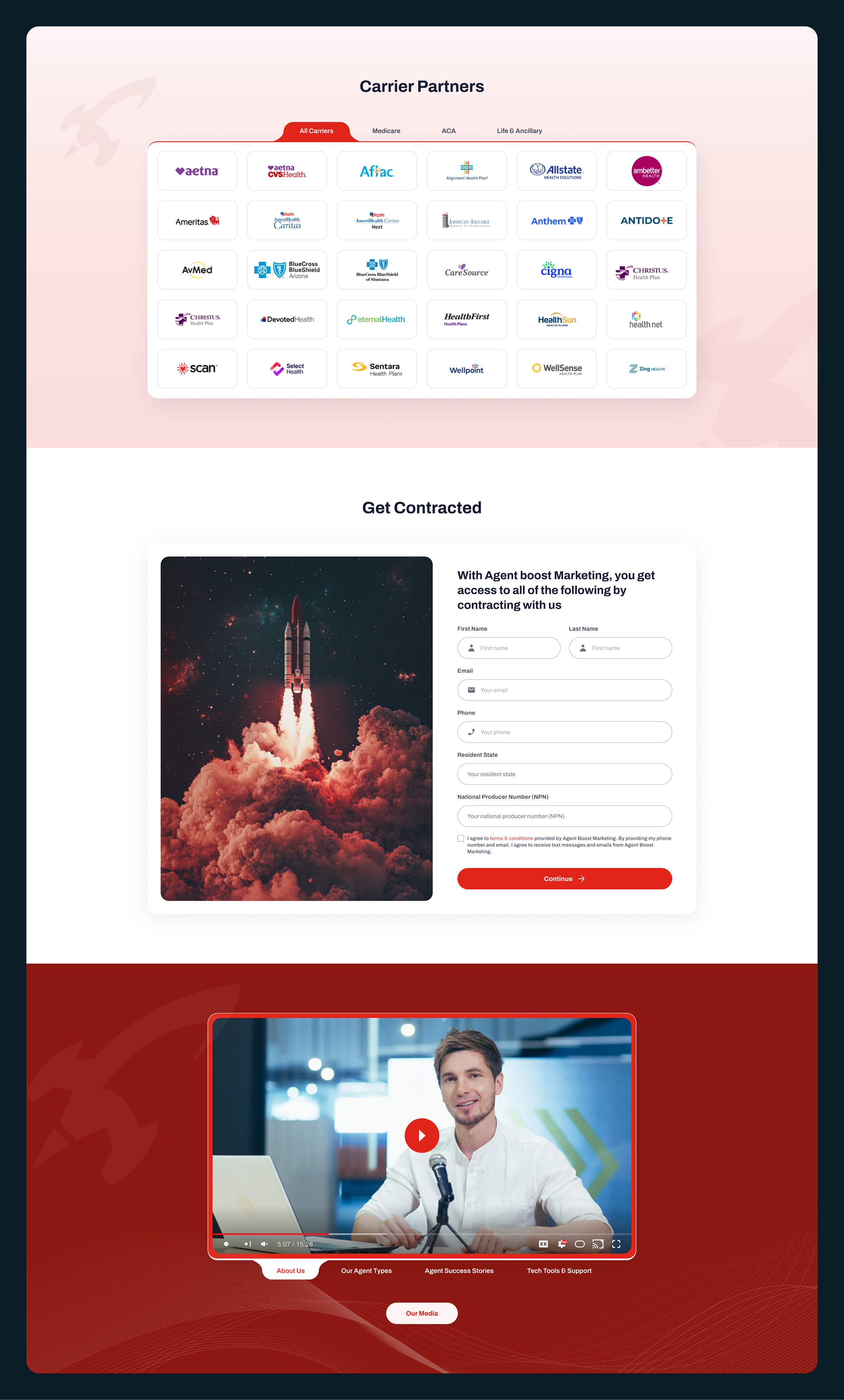 AgentBoost – Business Growth Marketing Website Design