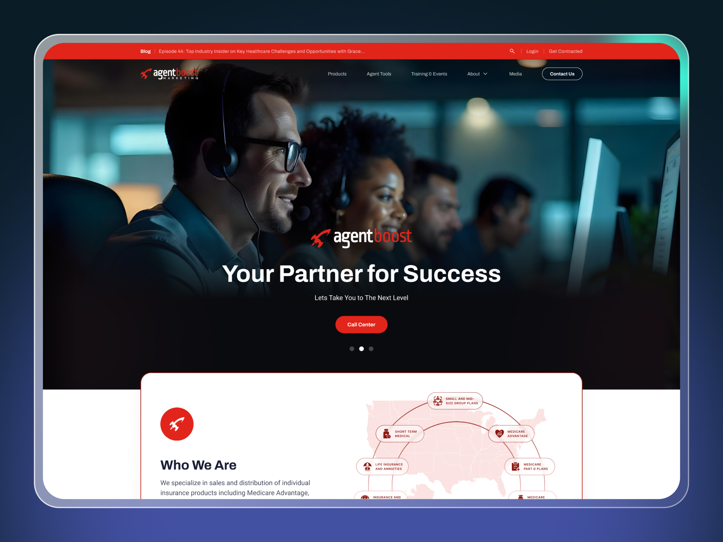 AgentBoost – Business Growth Marketing Website Design