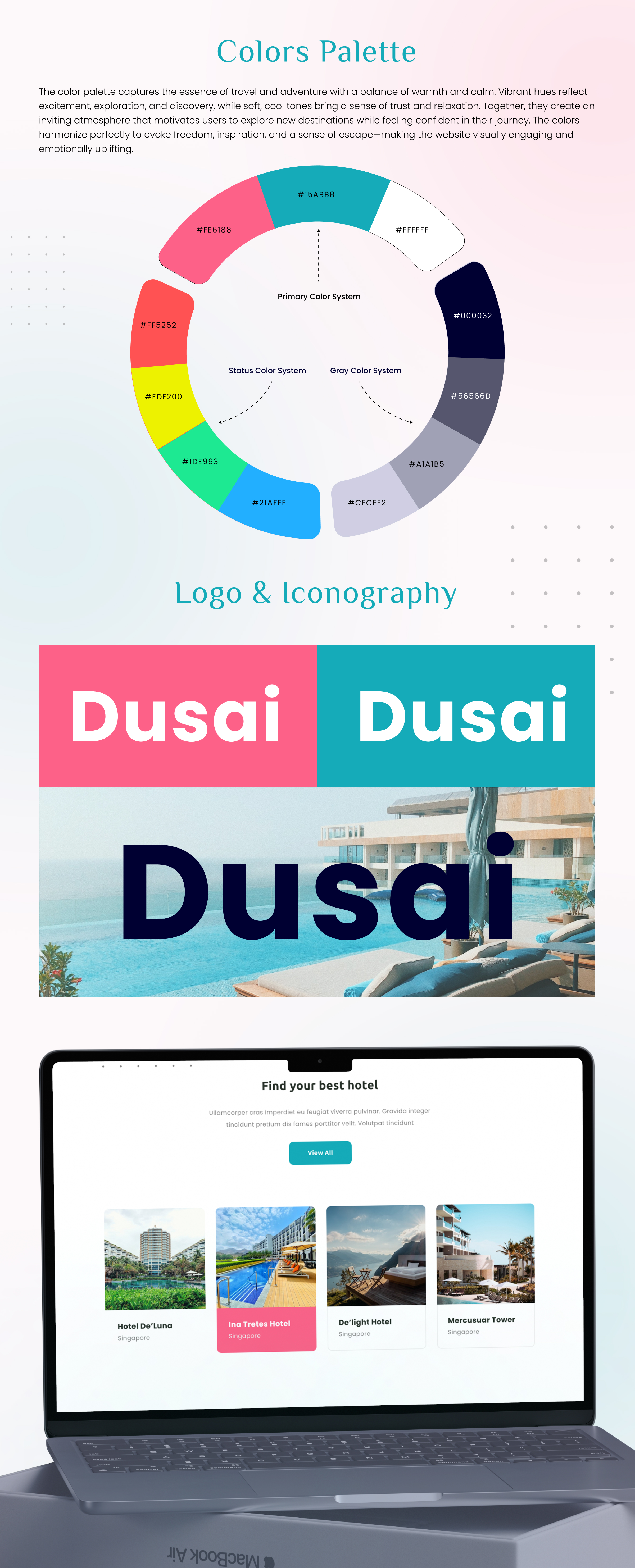 Dusai – Travel Agency Landing Page Design
