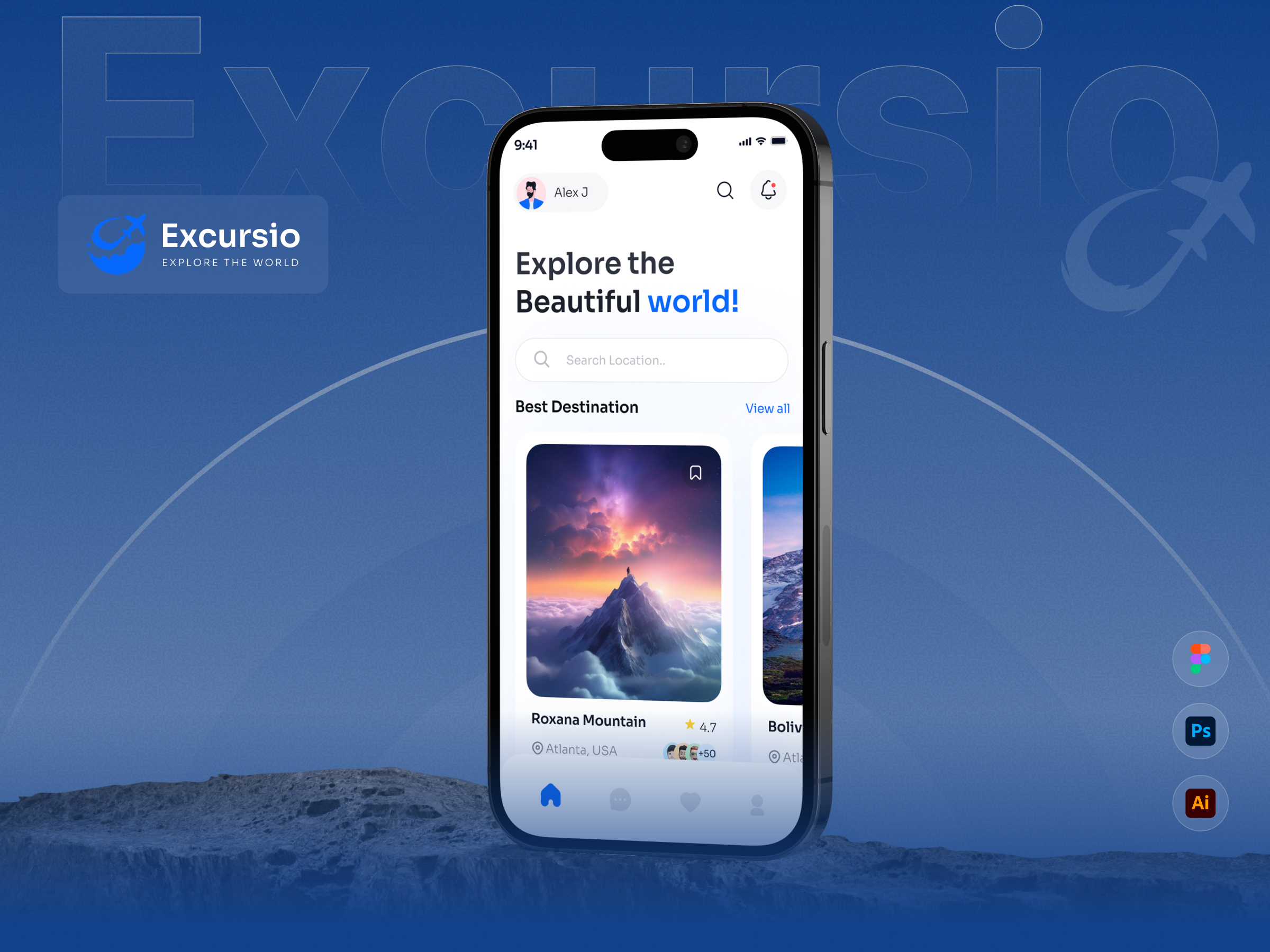 Excursio – Travel Exploration & Tour Booking App
