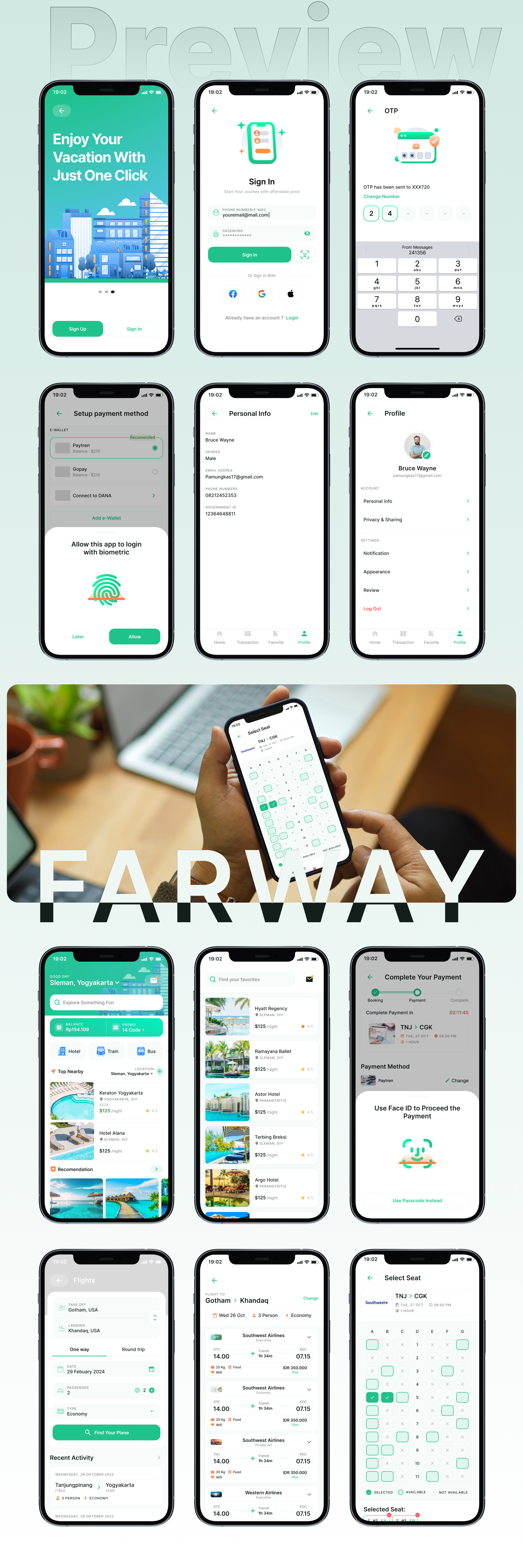 Farway – Smart Travel Booking Mobile App