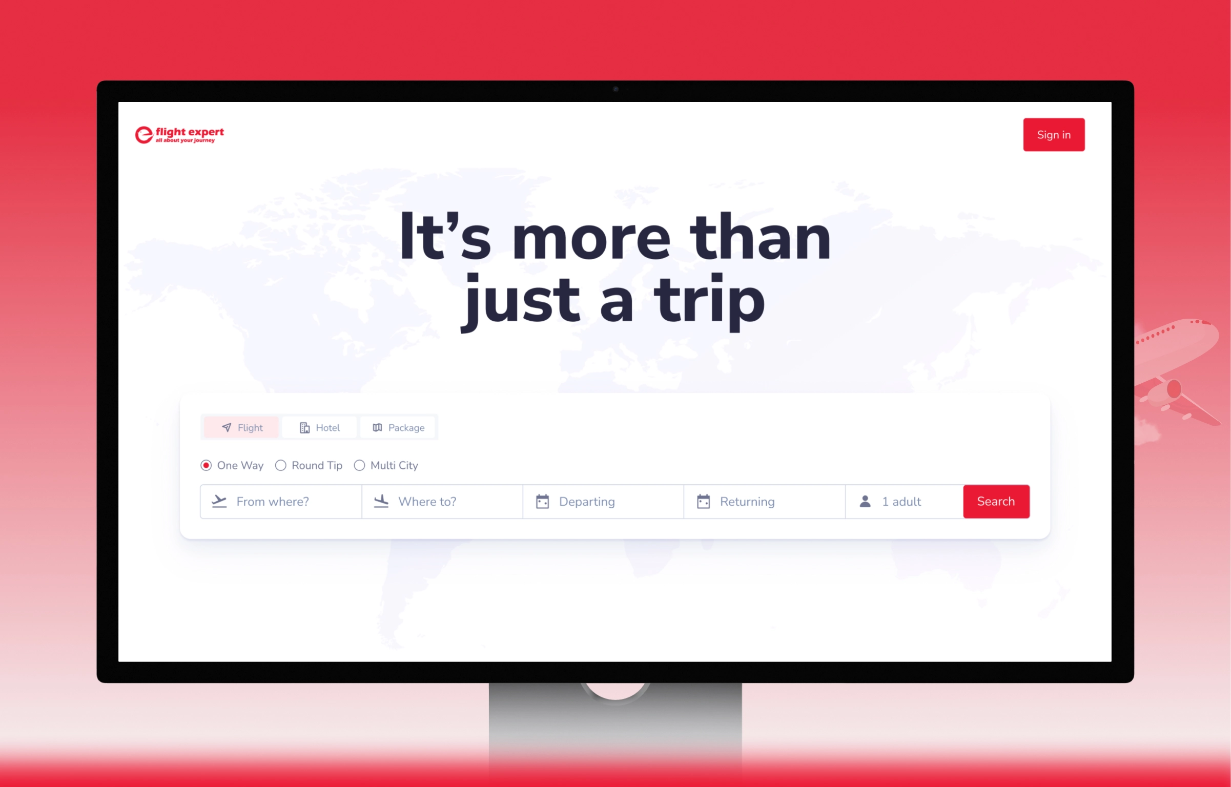 Flight Booking Website UI/UX Design