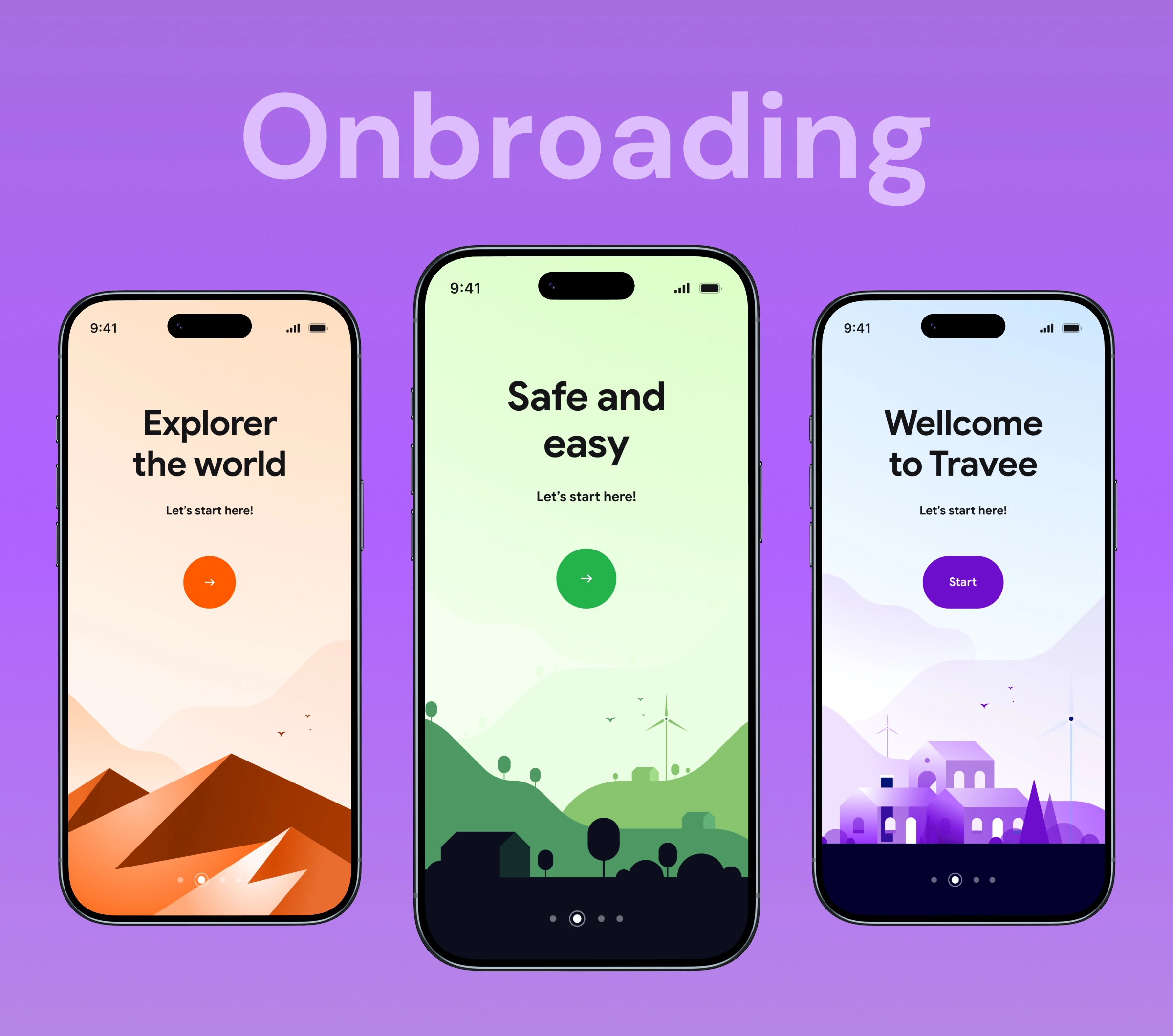 GoTrip – Smart Travel Planner Mobile App UI