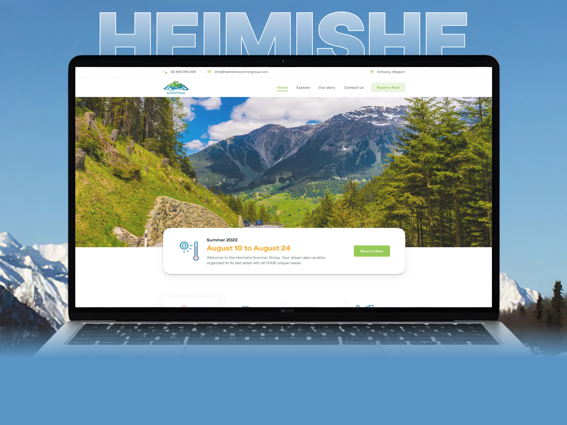Heimishe Summer Group – Summer Tour & Accommodation Website