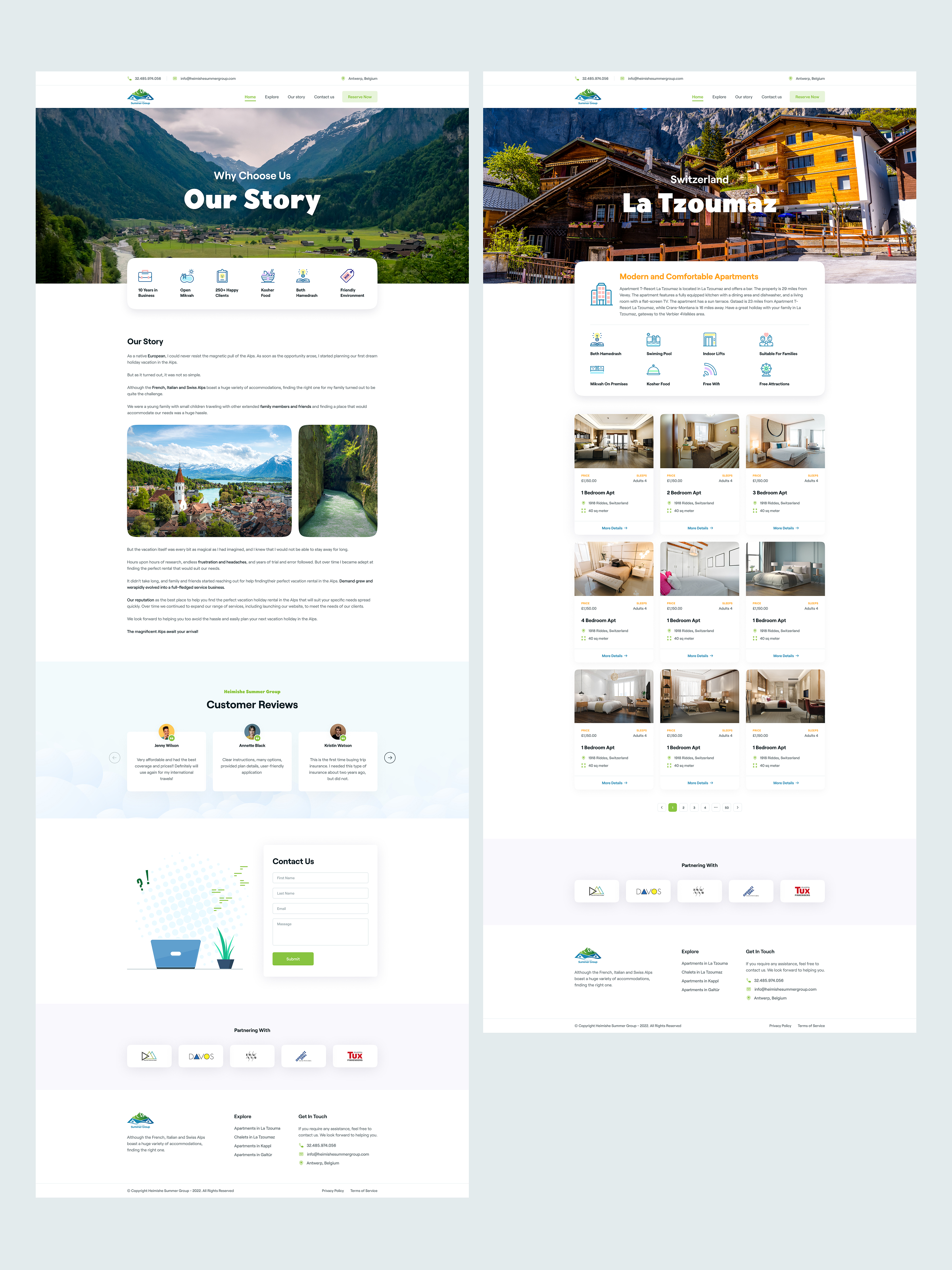 Heimishe Summer Group – Summer Tour & Accommodation Website