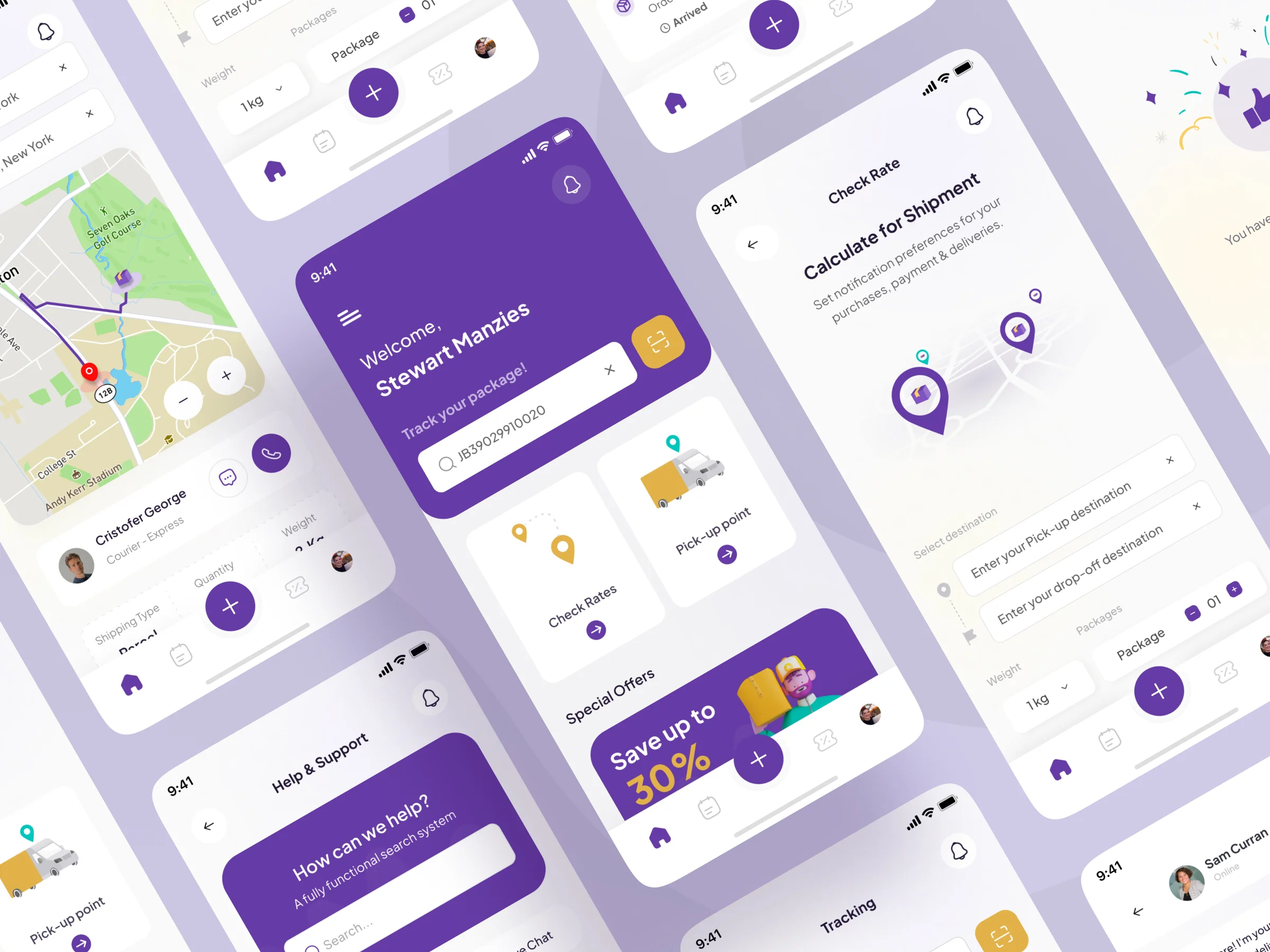 Quickeer – Parcel Delivery Mobile App Design