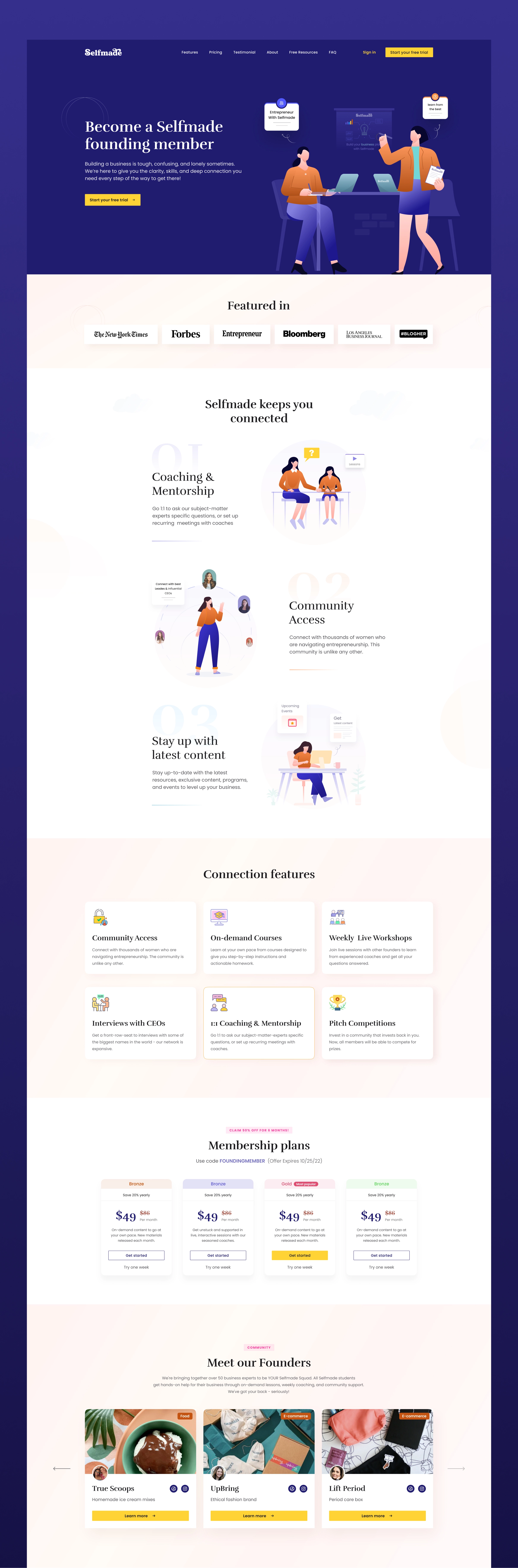 Selfmade | Mentorship Platform for Women Entrepreneurs