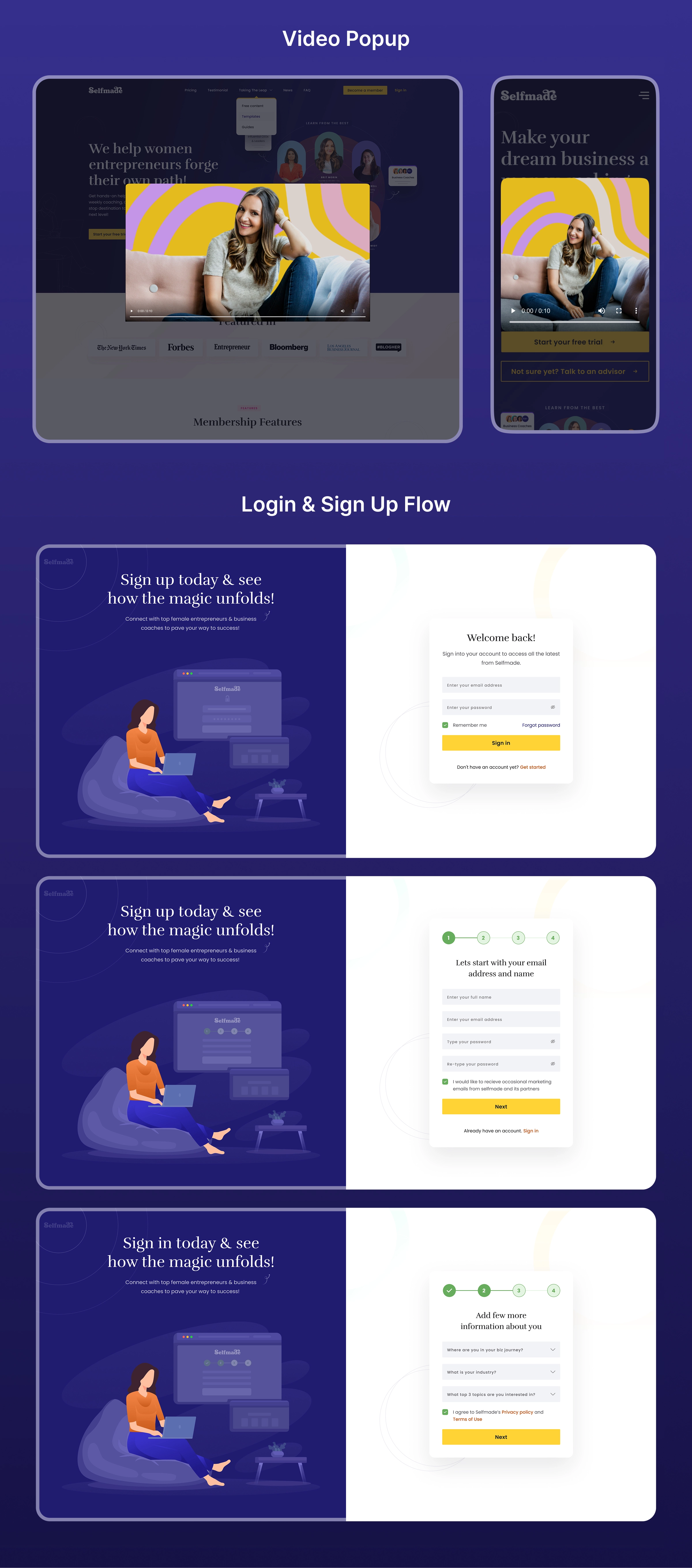 Selfmade | Mentorship Platform for Women Entrepreneurs