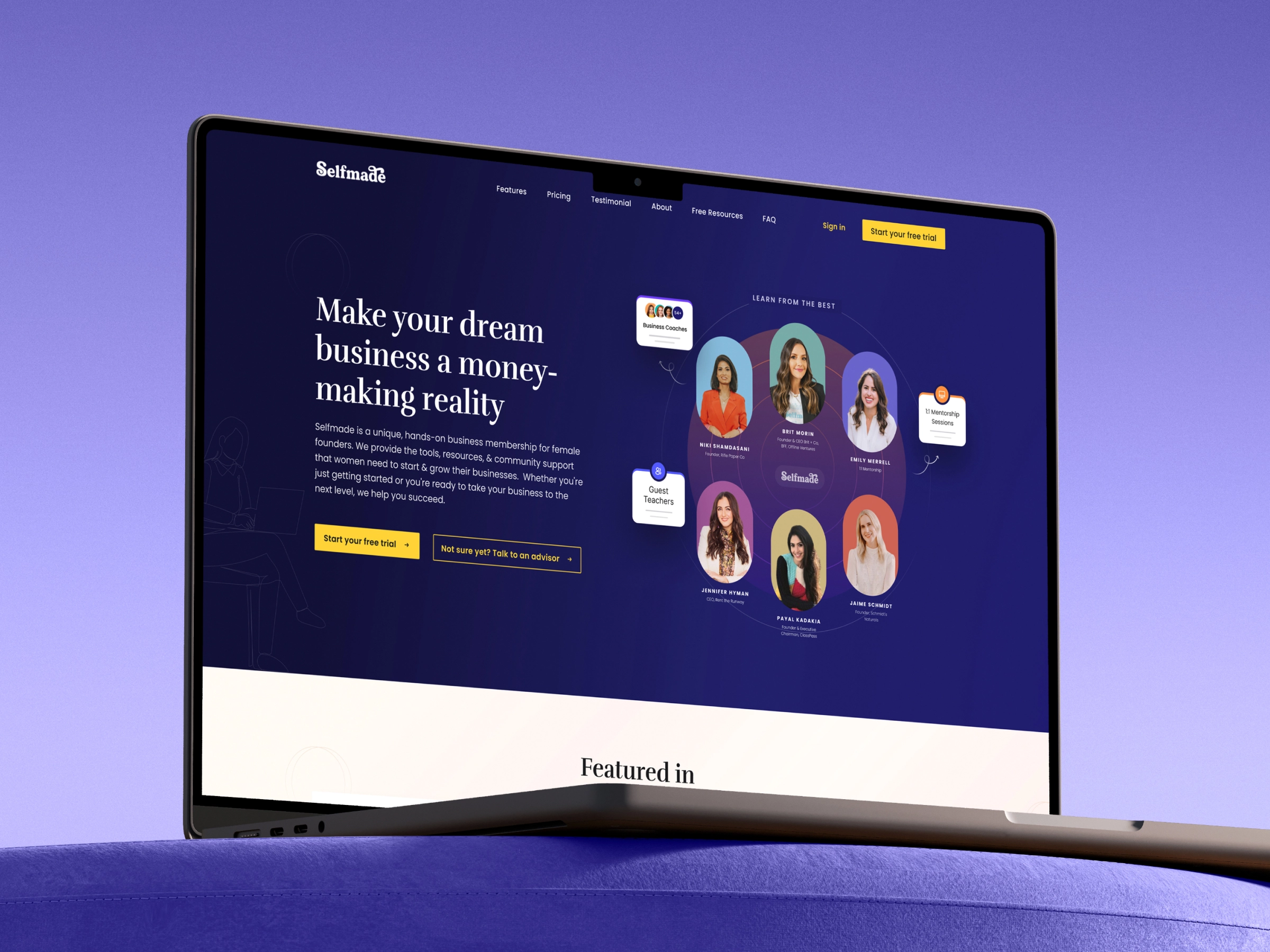 Selfmade | Mentorship Platform for Women Entrepreneurs