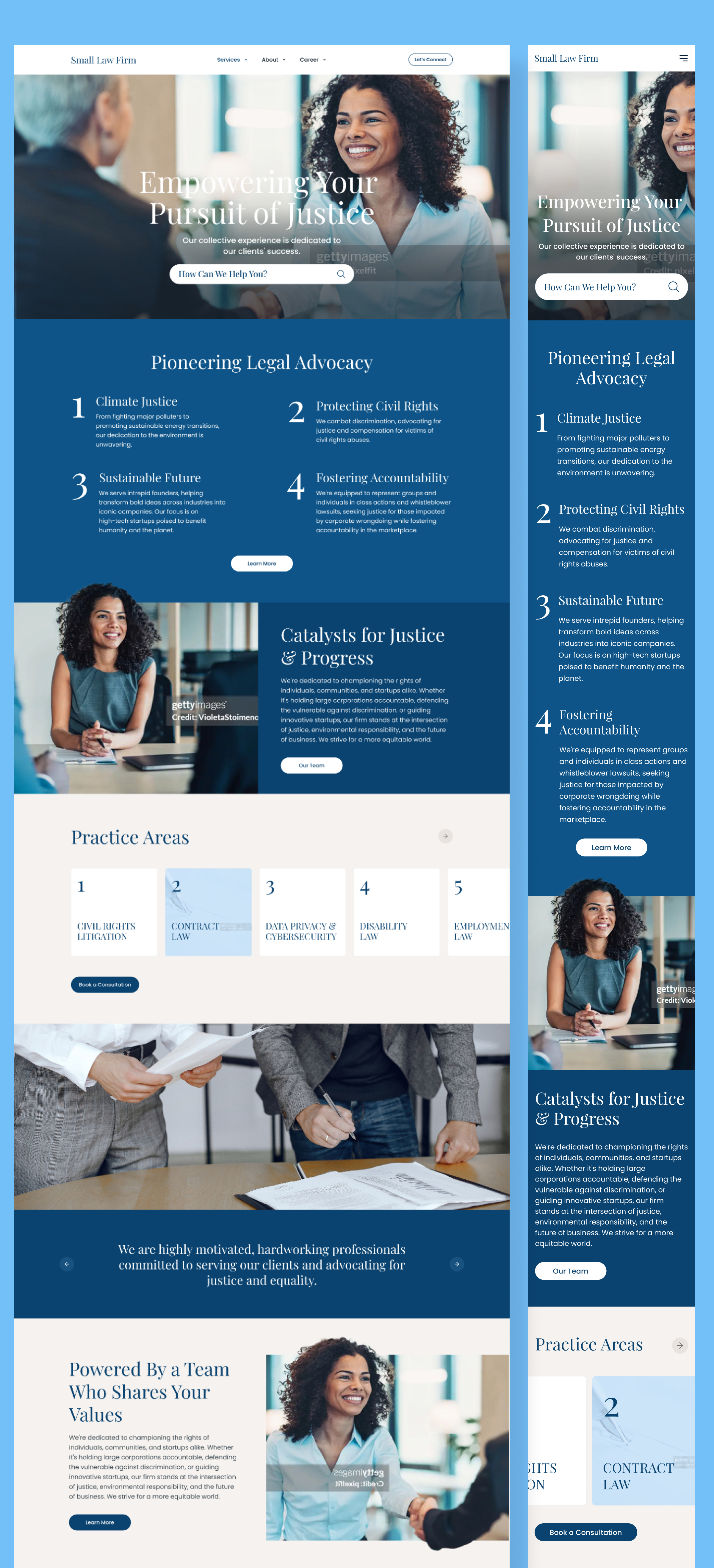 Small Law Firm – Professional Legal Services Website