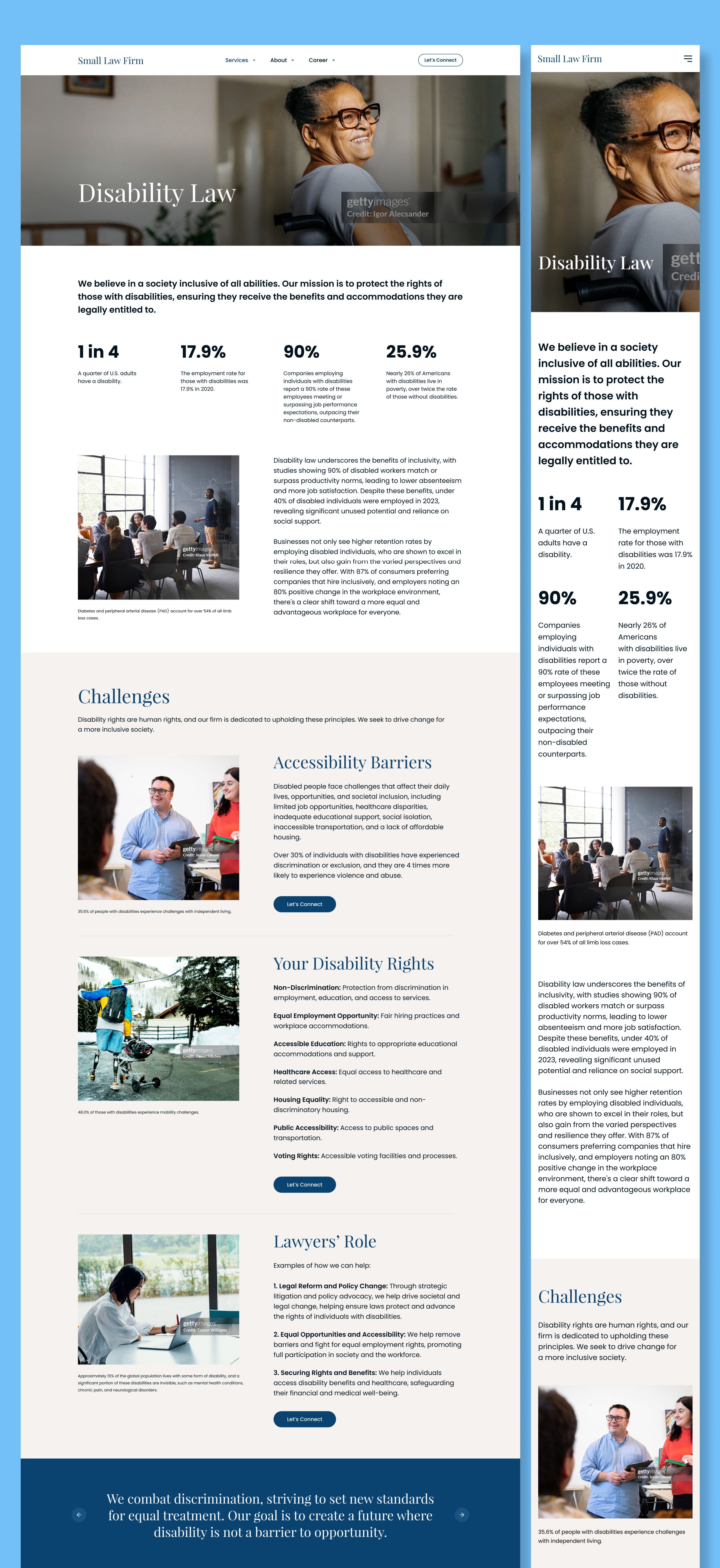 Small Law Firm – Professional Legal Services Website