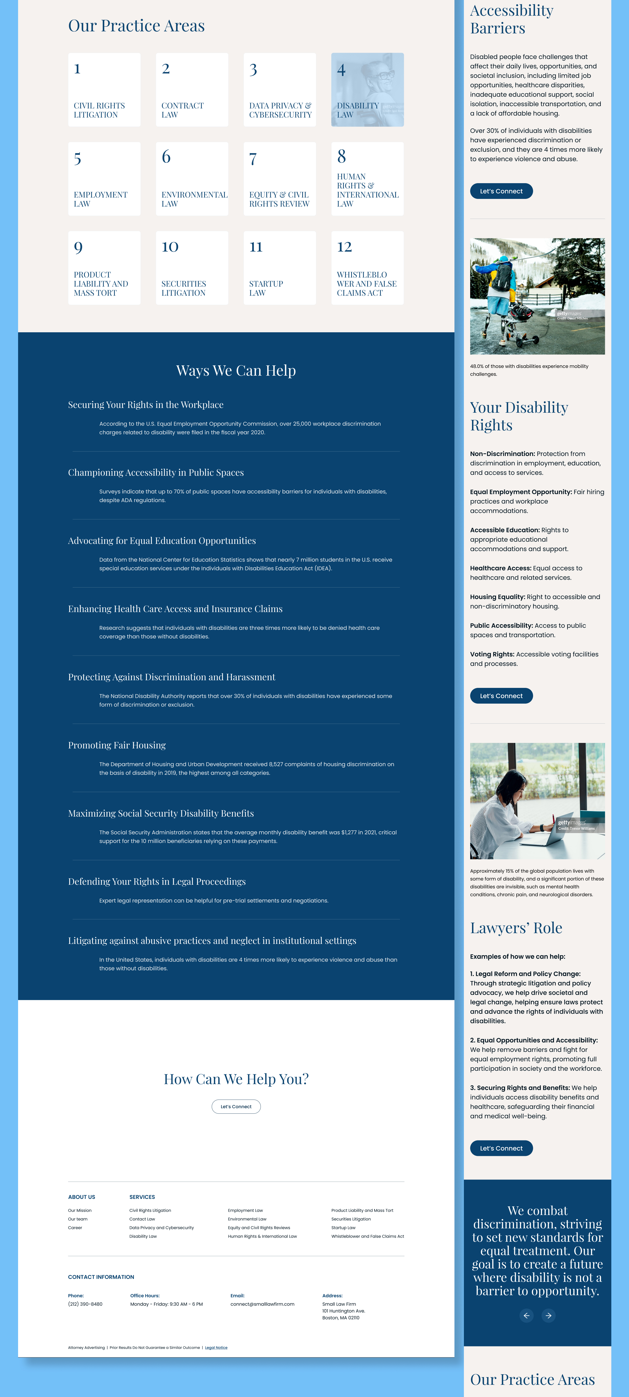 Small Law Firm – Professional Legal Services Website