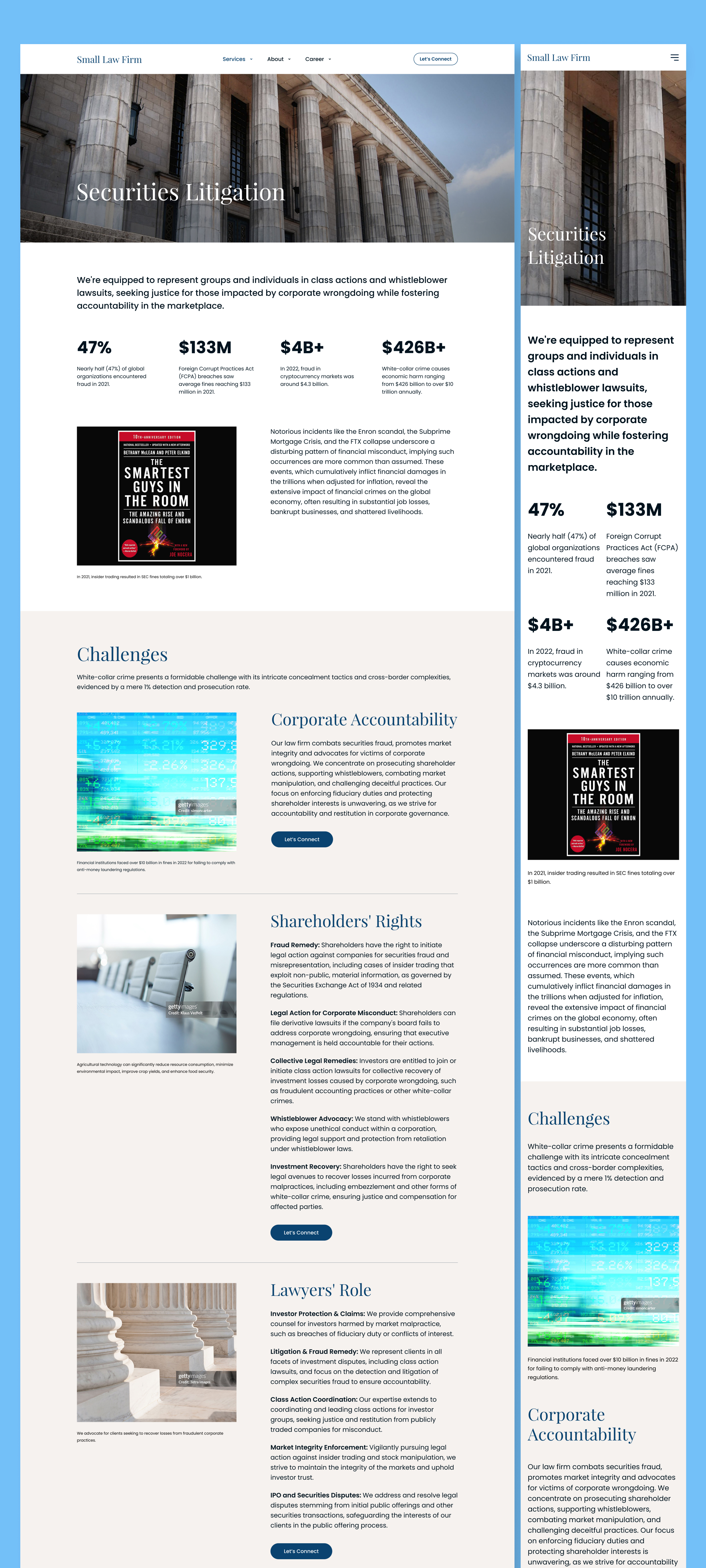 Small Law Firm – Professional Legal Services Website