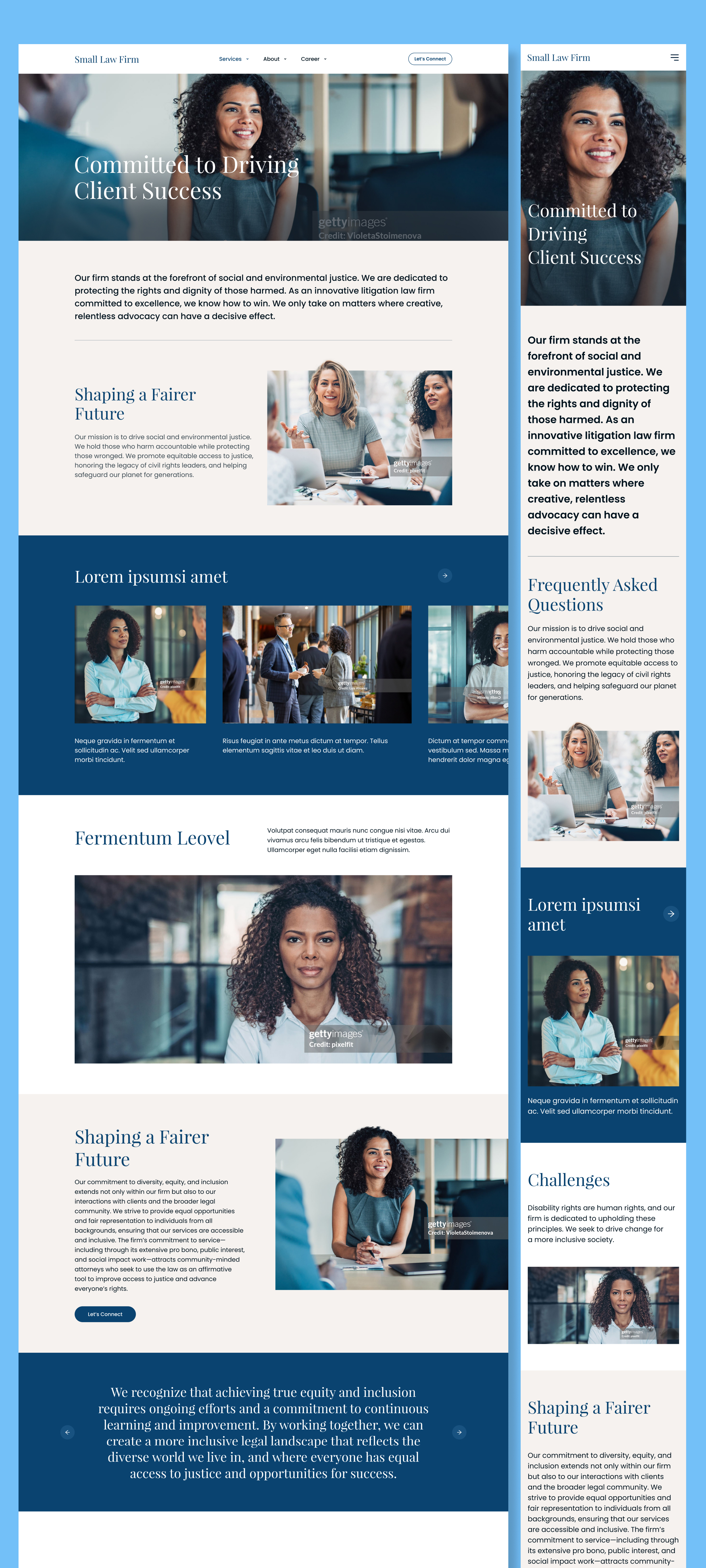 Small Law Firm – Professional Legal Services Website