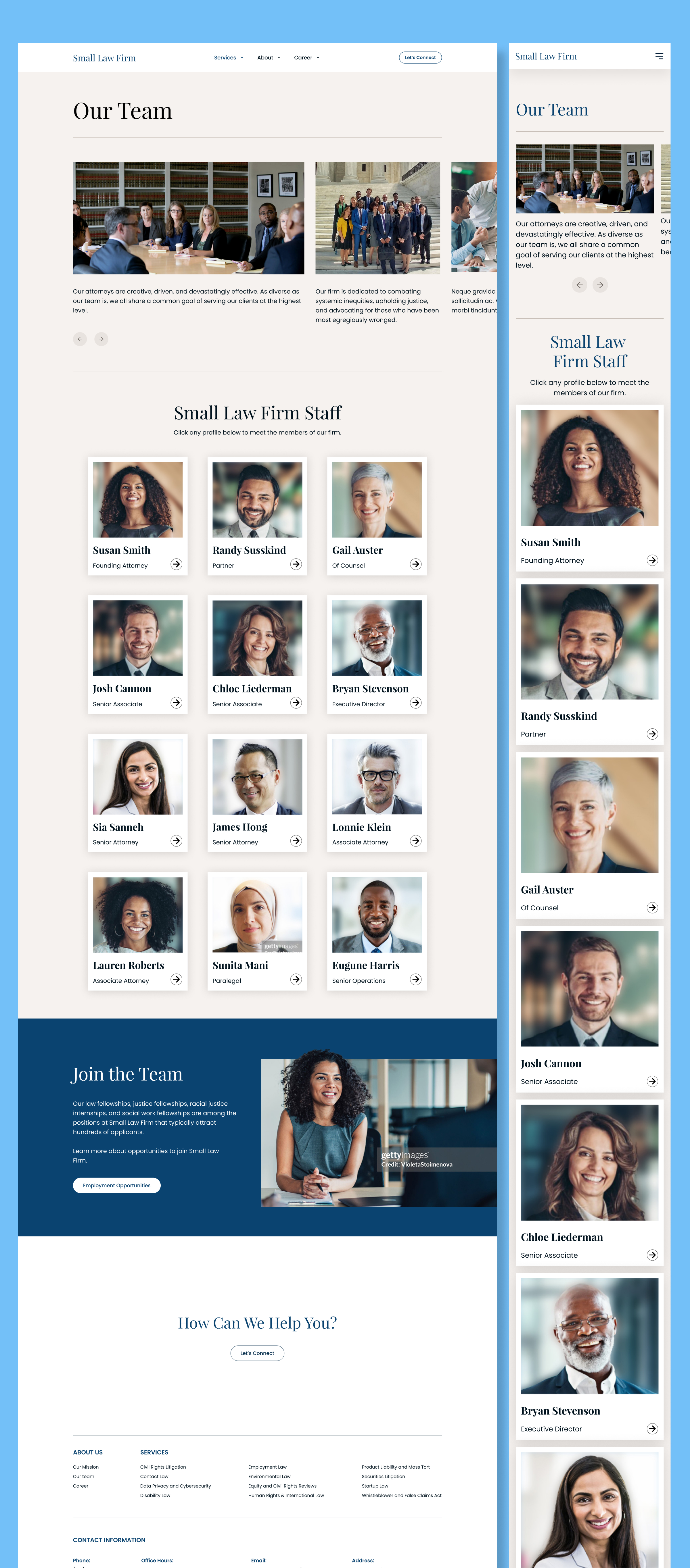 Small Law Firm – Professional Legal Services Website