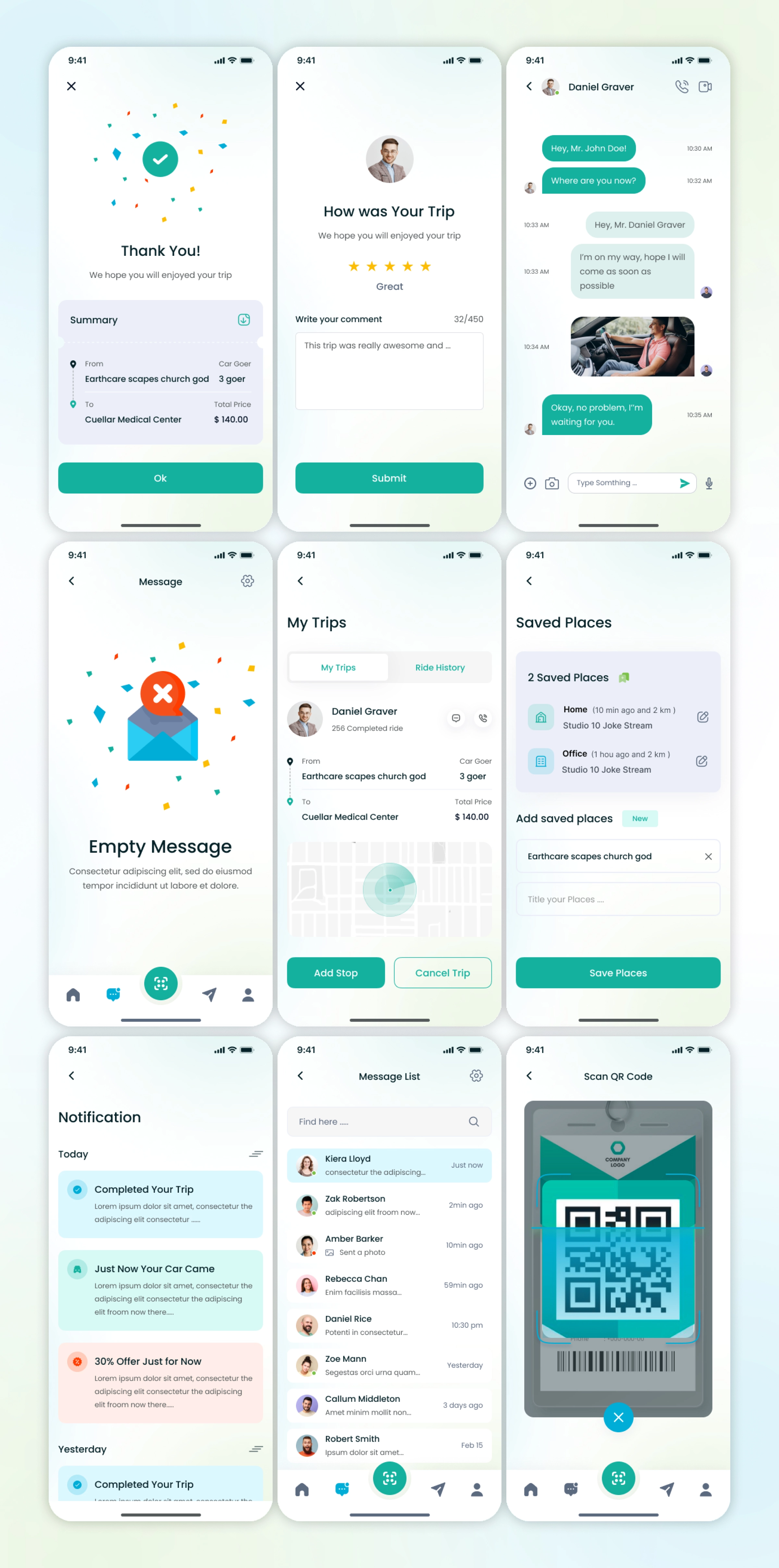 Speed Ride Sharing Mobile App | Figma UI/UX Design