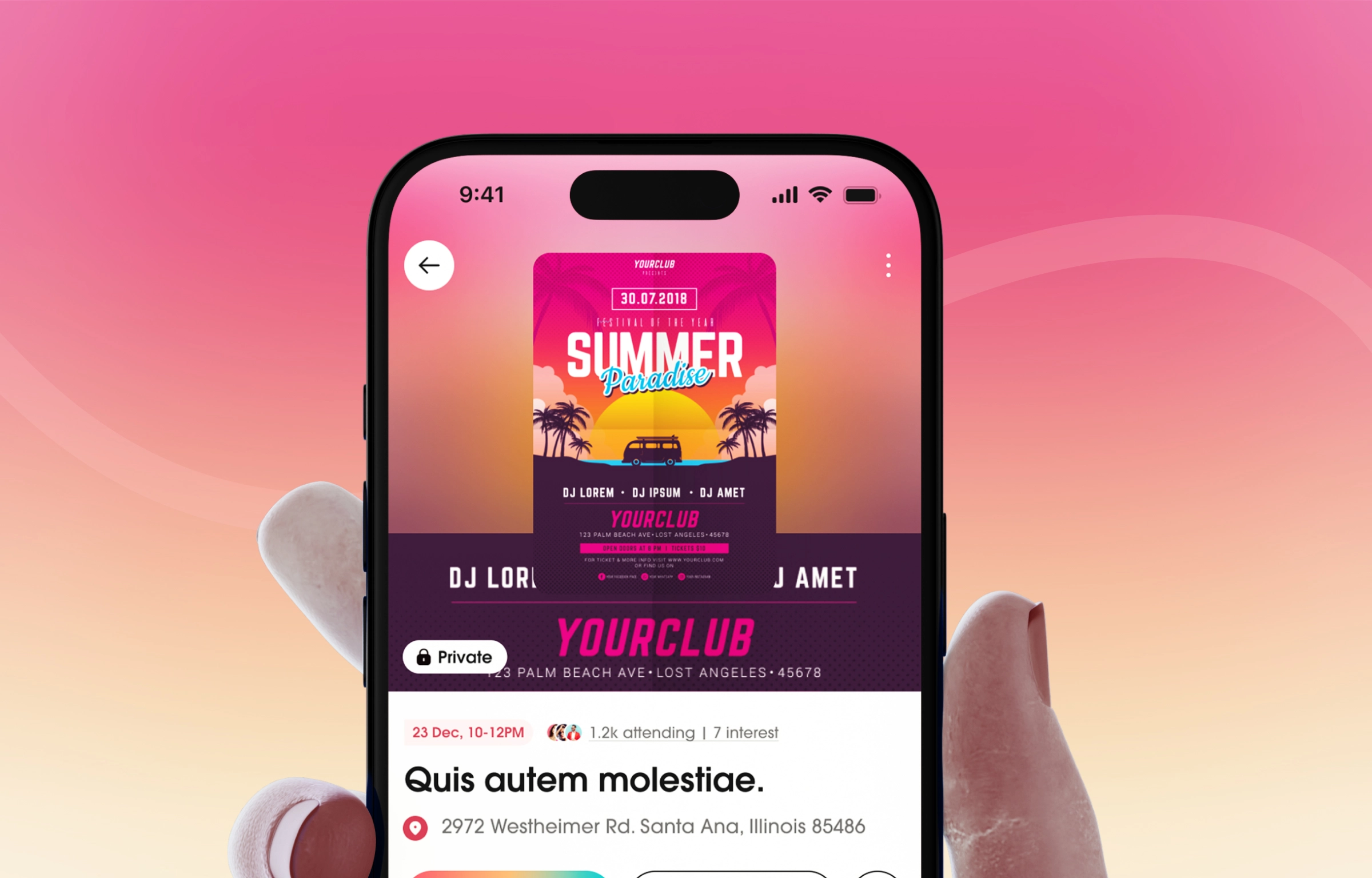 Swingist – Social Media App UI/UX Design | Event & Community Platform