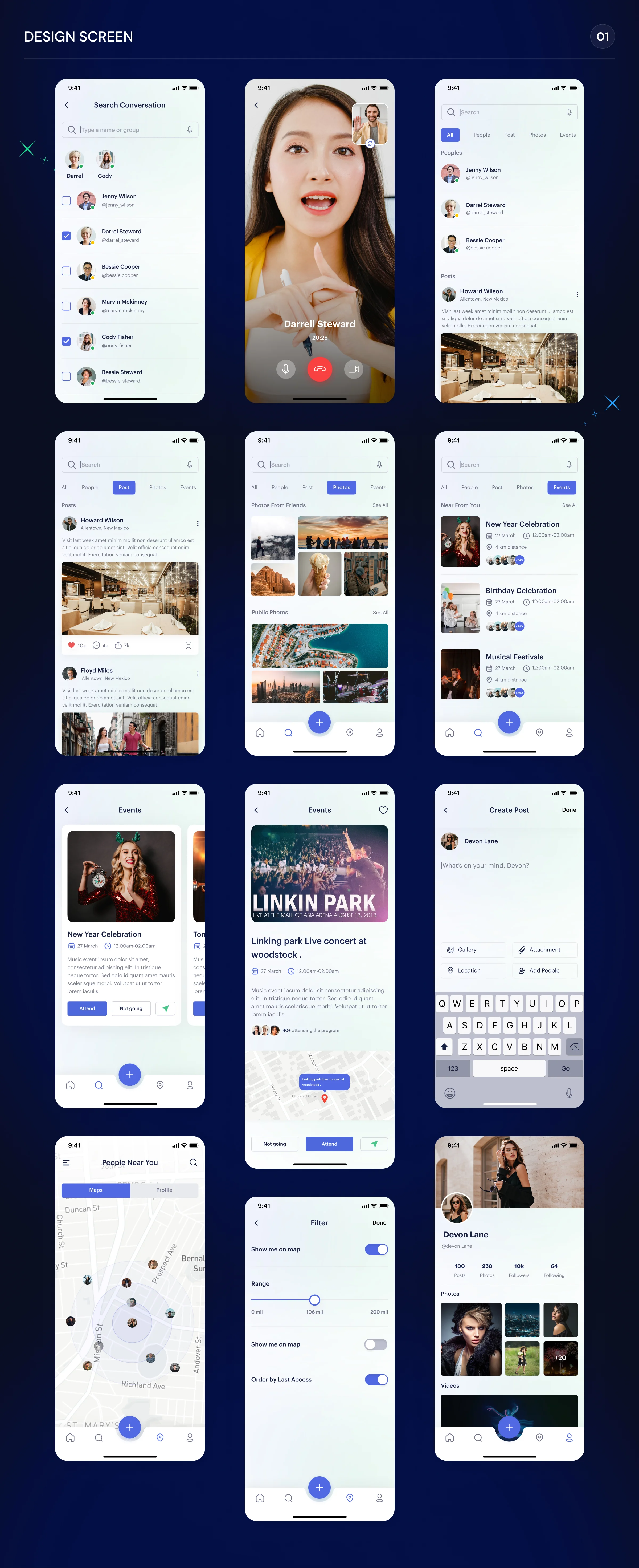 Velofy – Social Media Mobile App Design