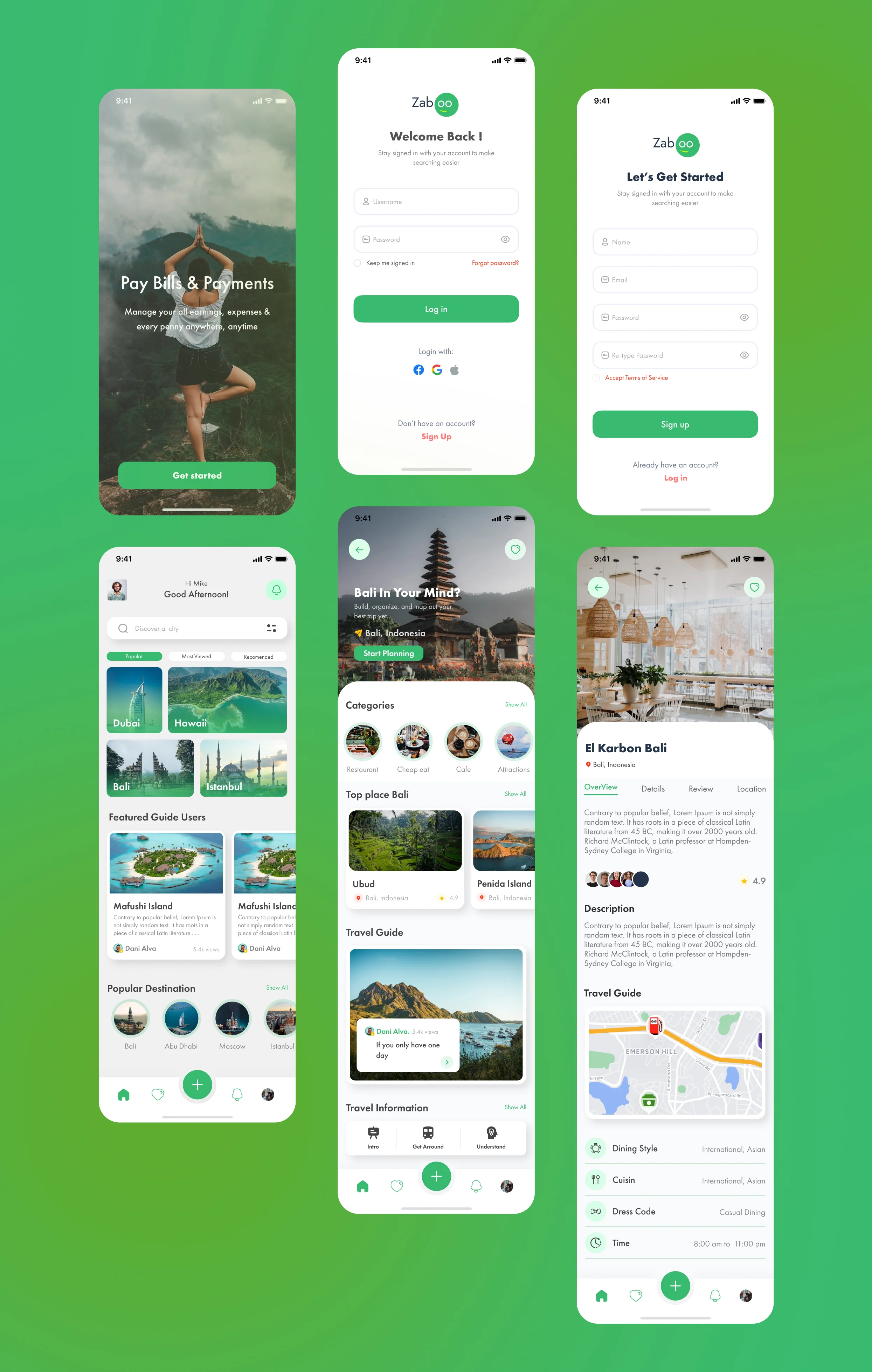 Zaboo | Travel Planning & Booking Mobile App