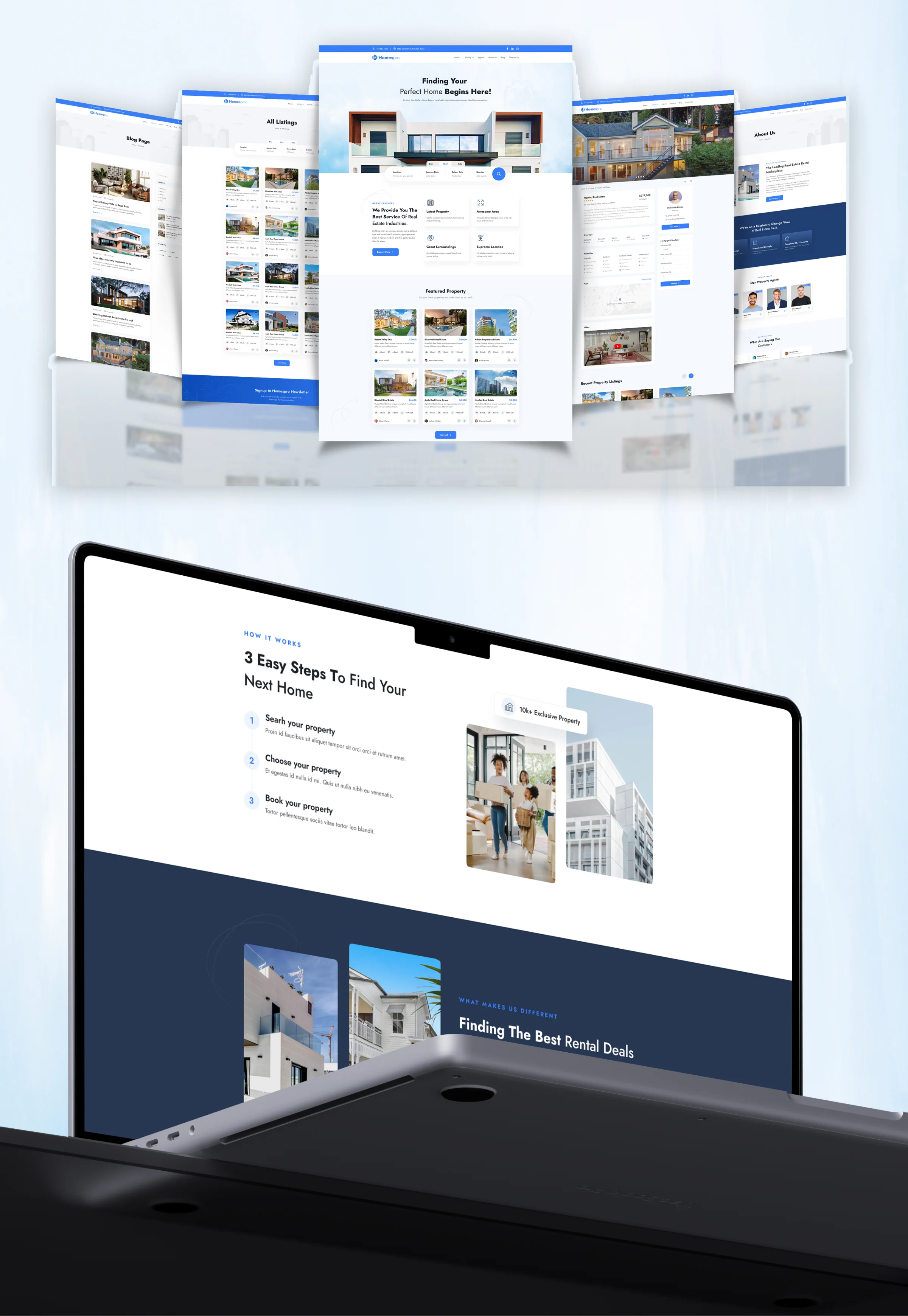 Homespro – Real Estate Website