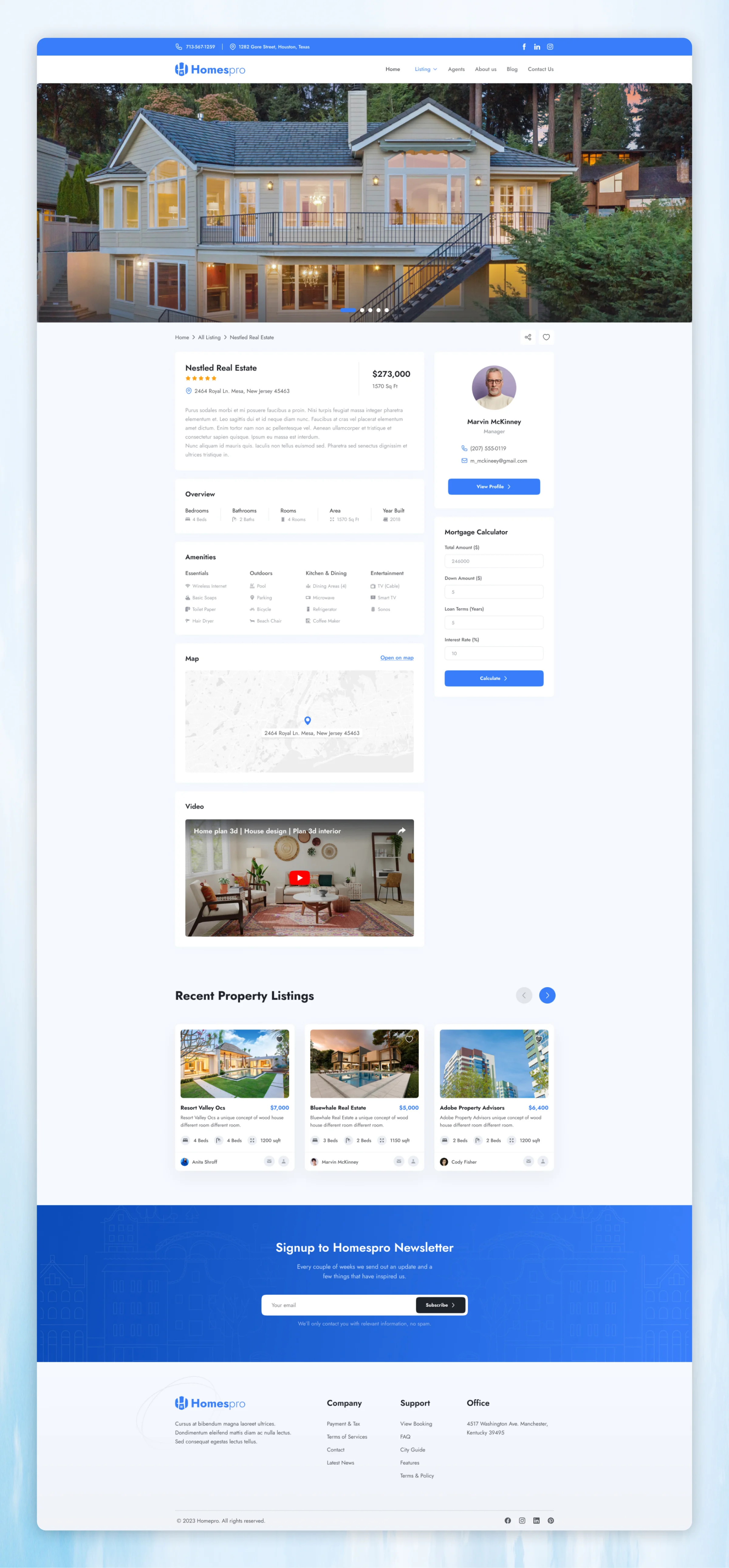 Homespro – Real Estate Website