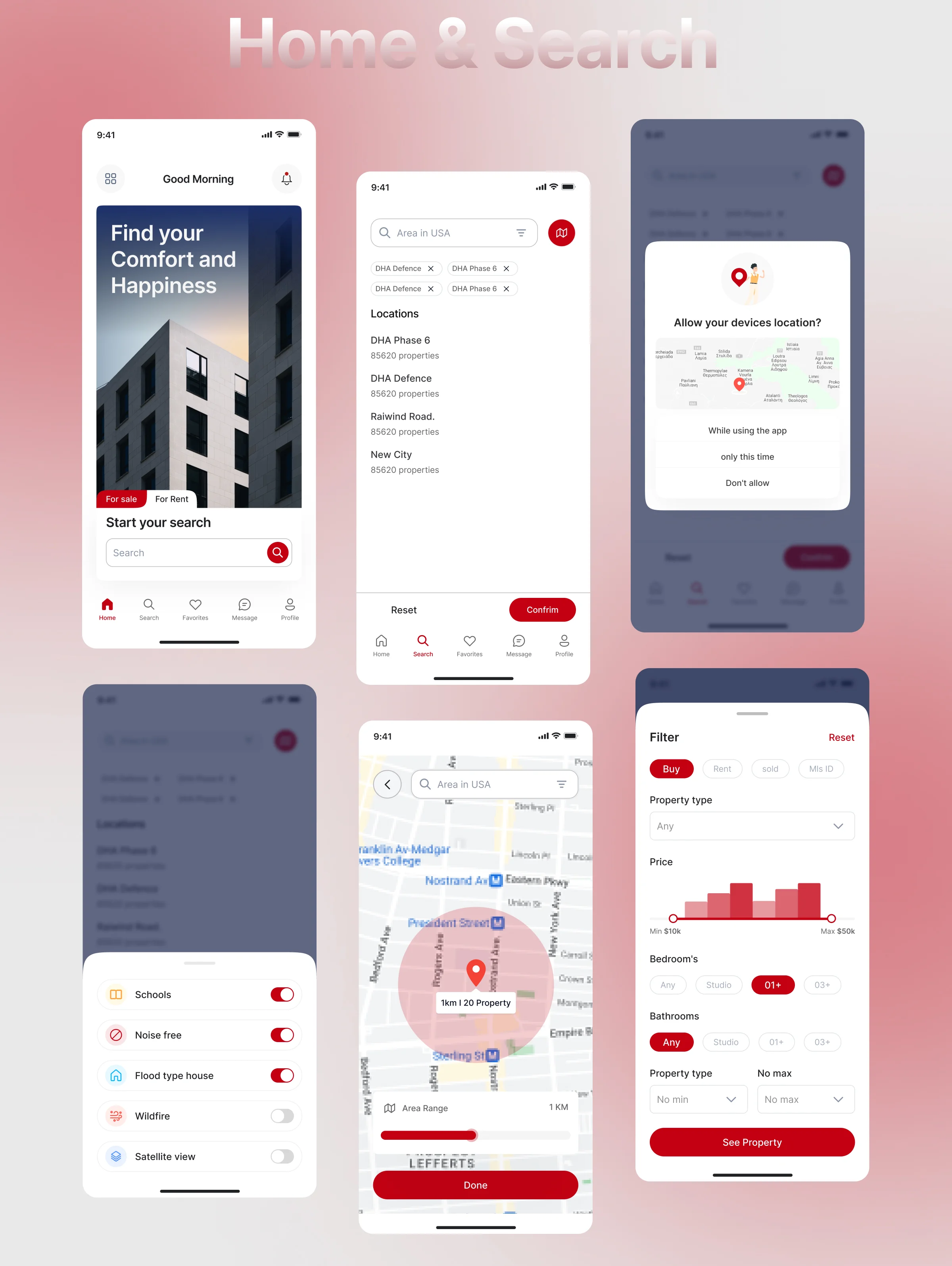 Apex Space | Real Estate Mobile App UI/UX Design