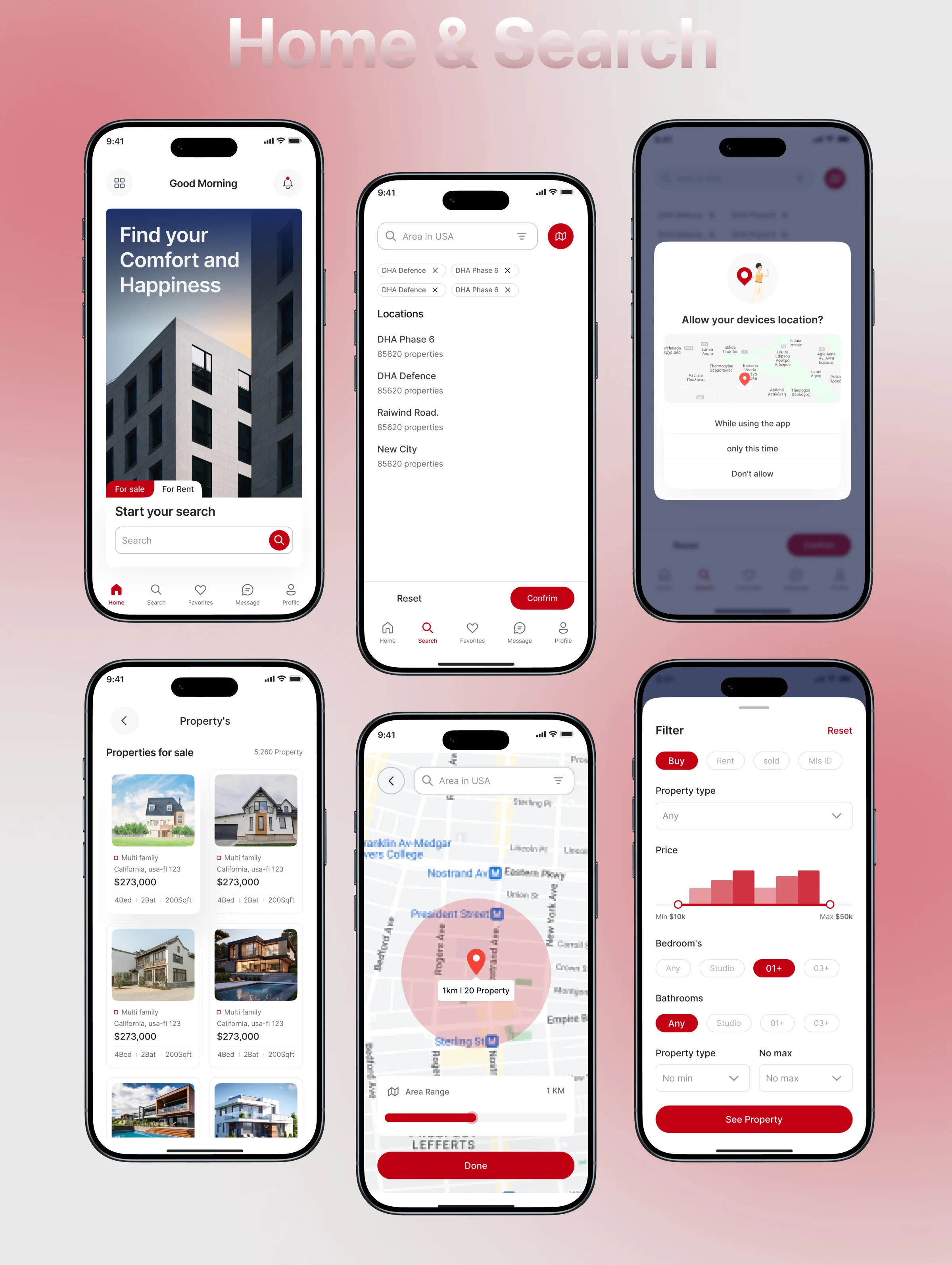 Apex Space | Real Estate Mobile App UI/UX Design