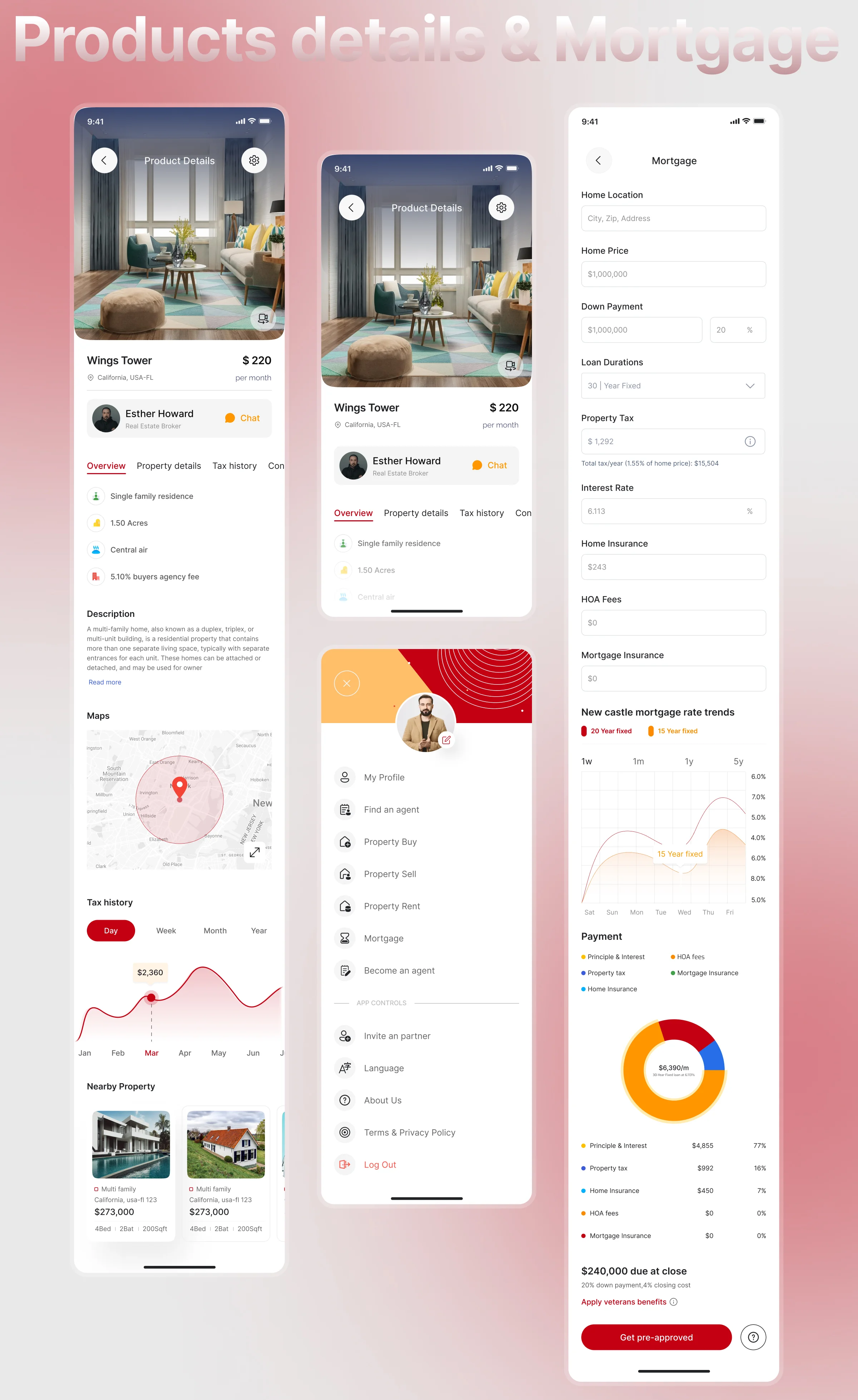 Apex Space | Real Estate Mobile App UI/UX Design