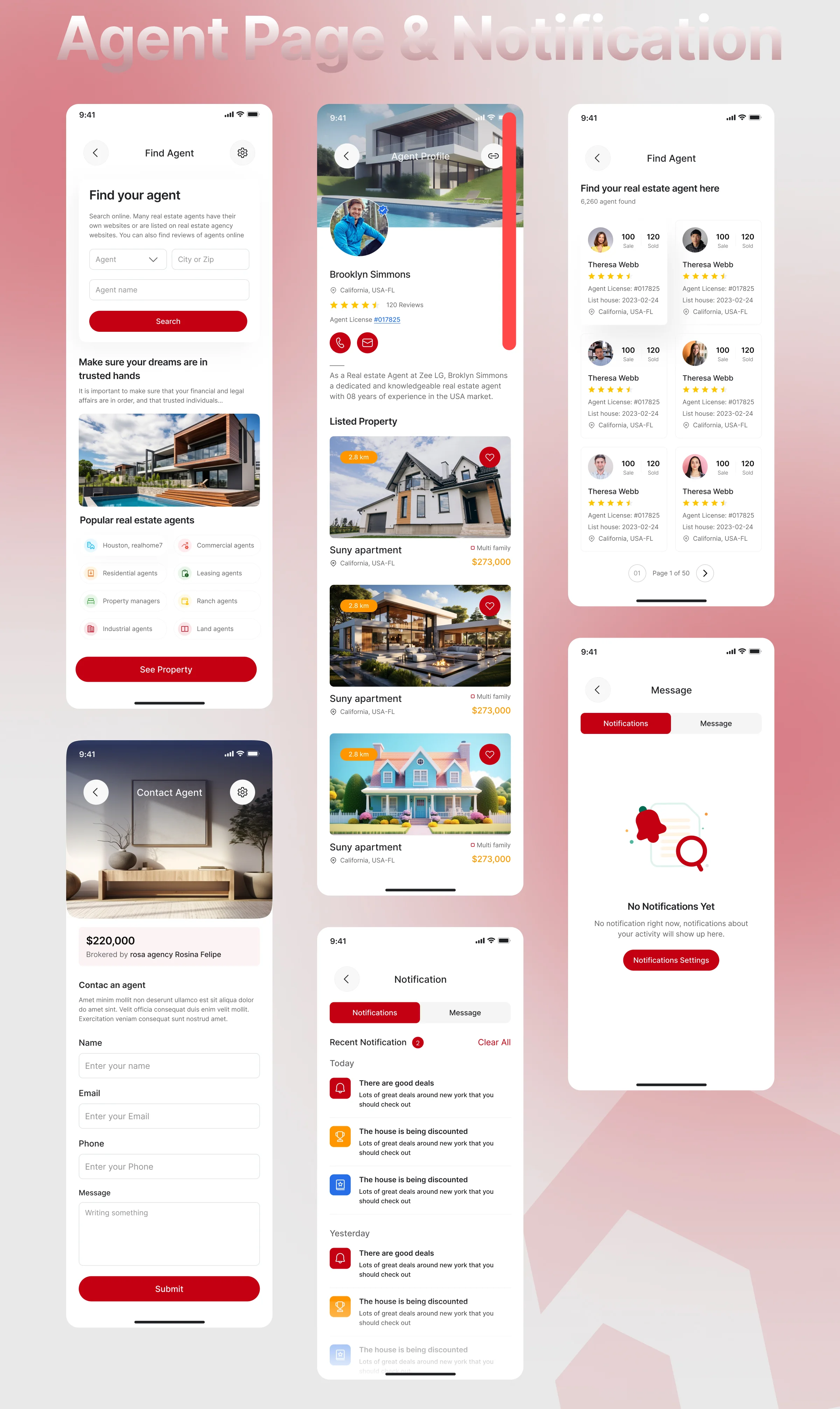 Apex Space | Real Estate Mobile App UI/UX Design