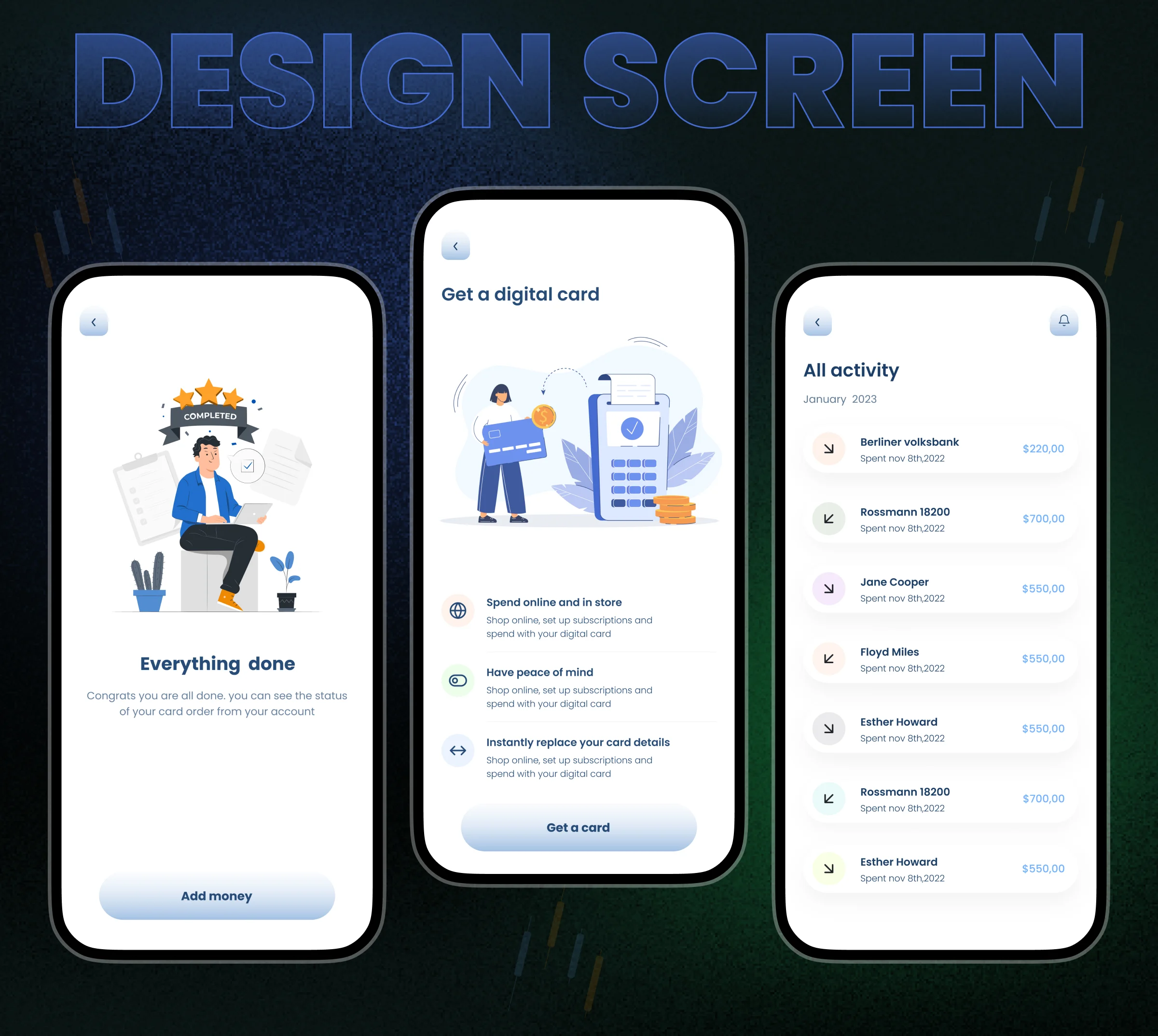 Fimant – Modern Financial Management Mobile App UI/UX