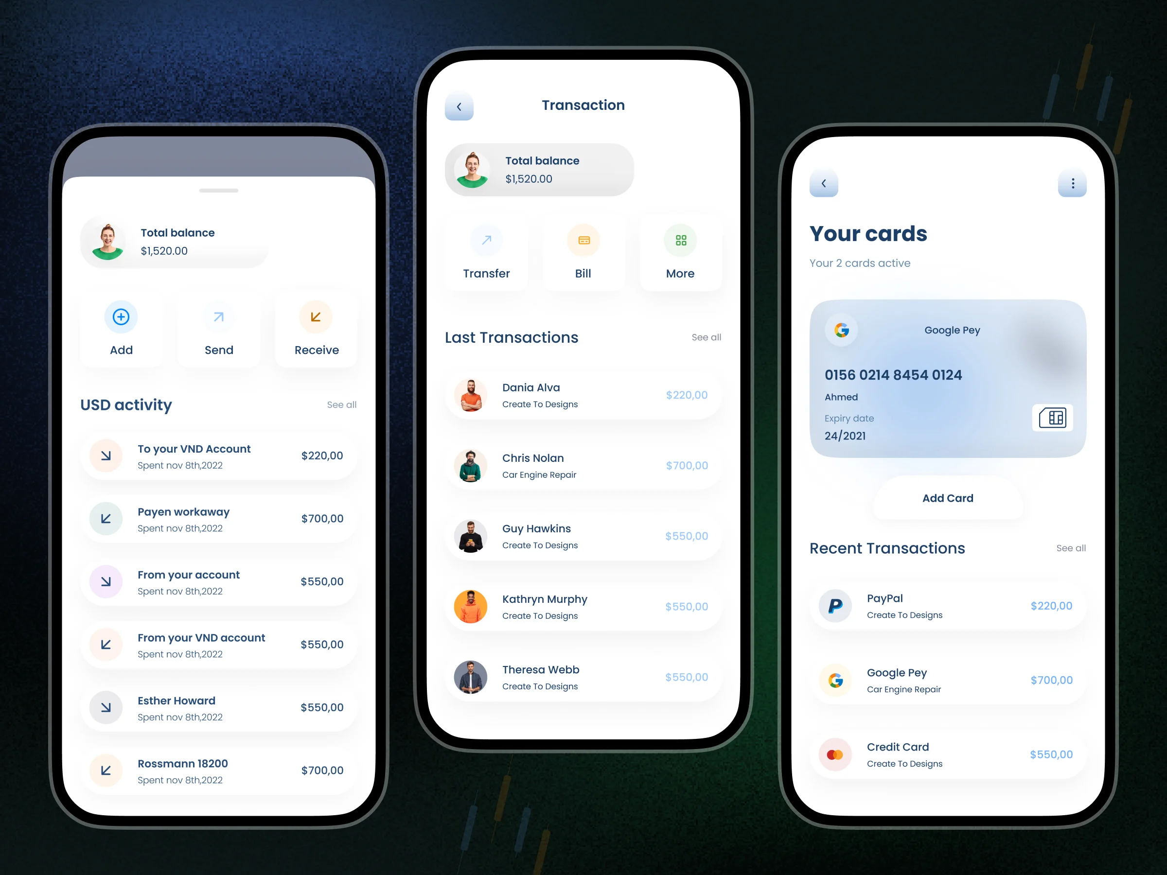 Fimant – Modern Financial Management Mobile App UI/UX