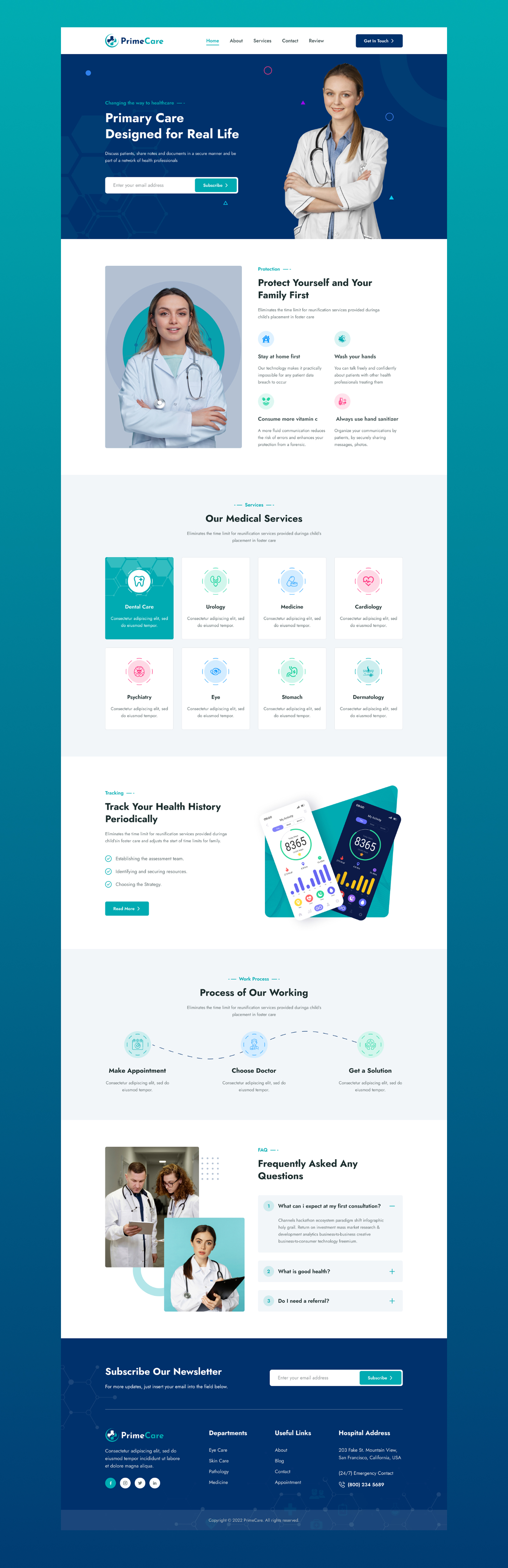 PrimeCare – Healthcare Landing Page