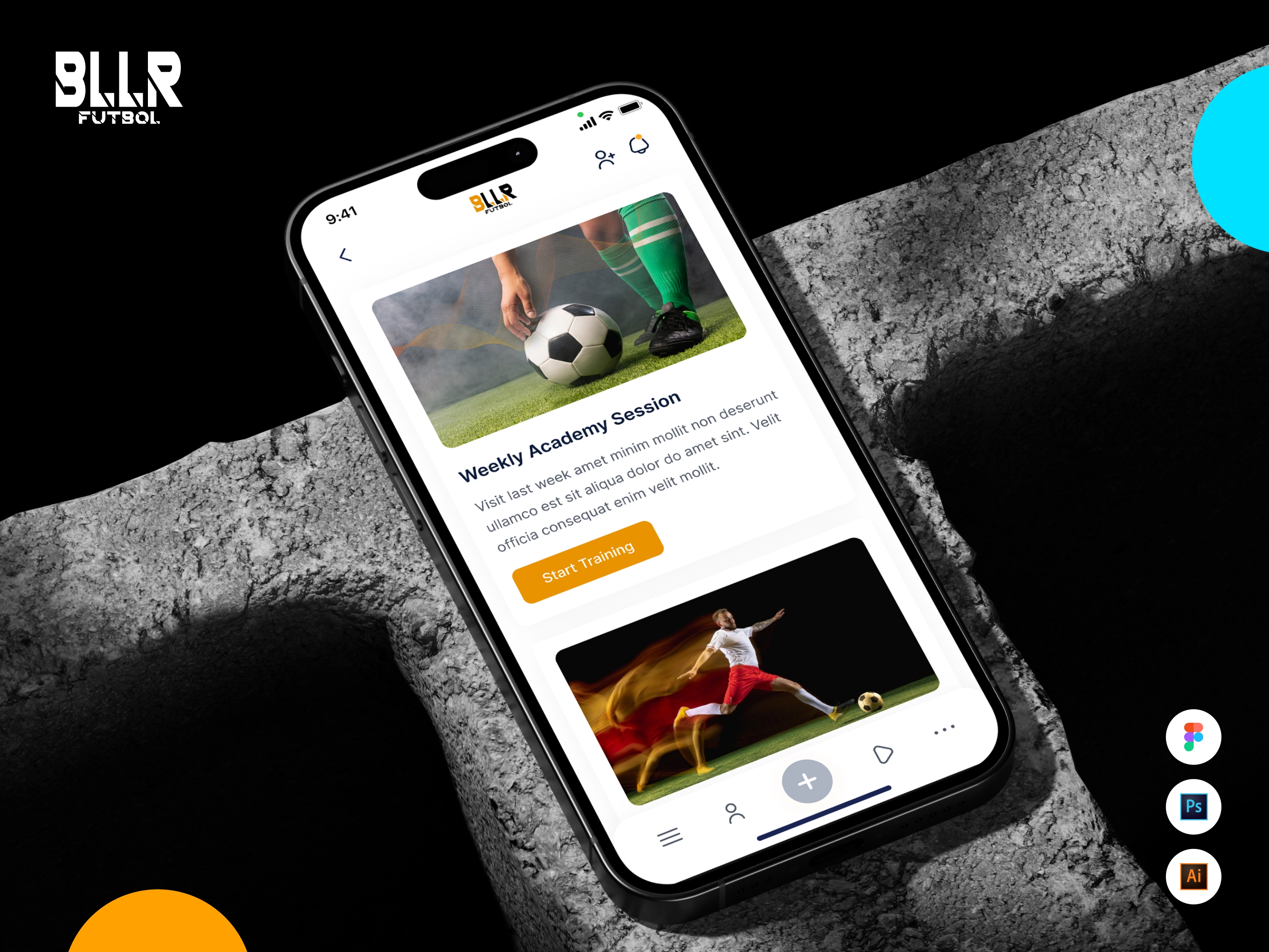 BLLR-Sports Training Mobile App UI/UX Design