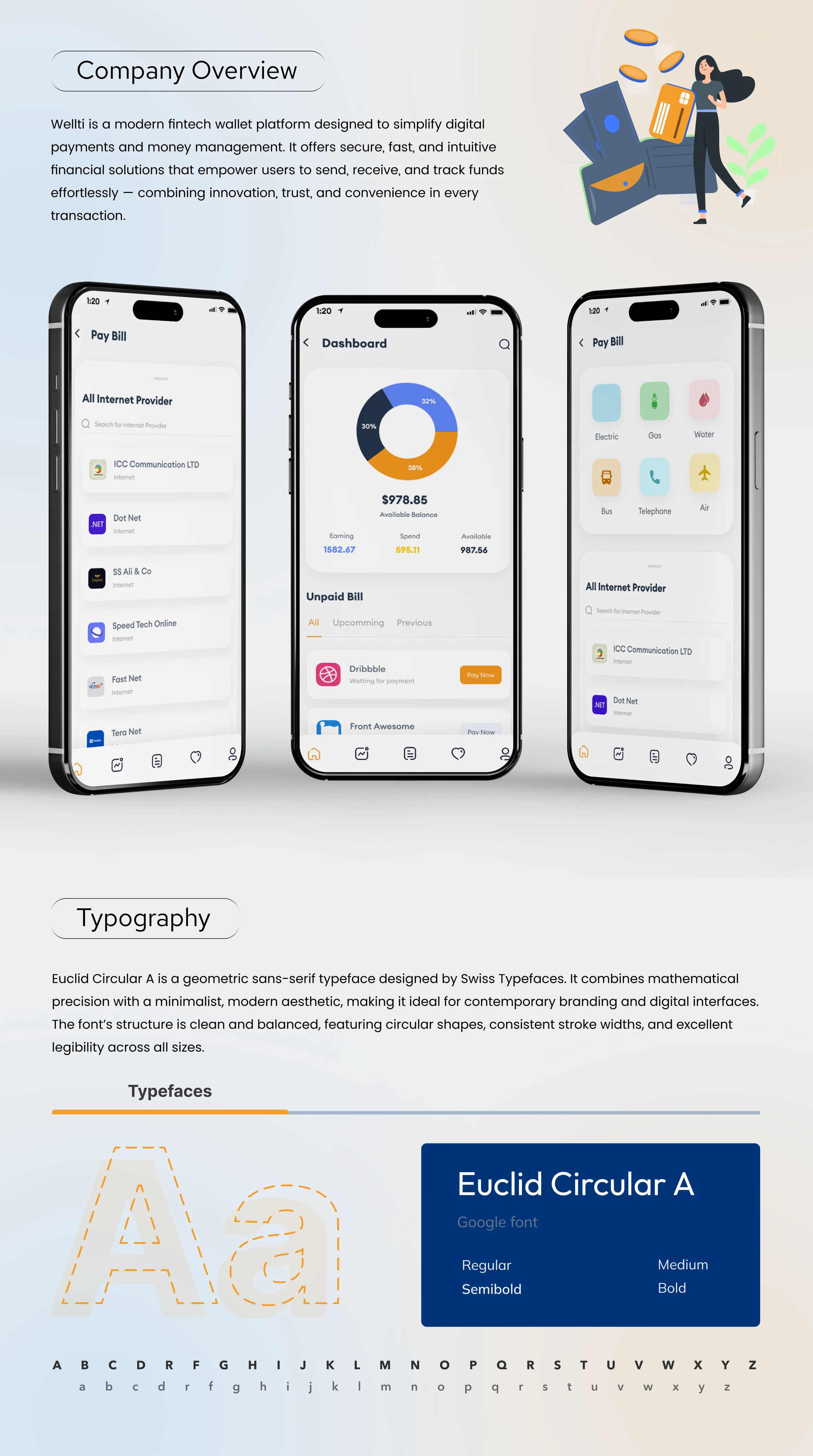 Wellti – Intuitive Mobile Wallet & Fintech App Design