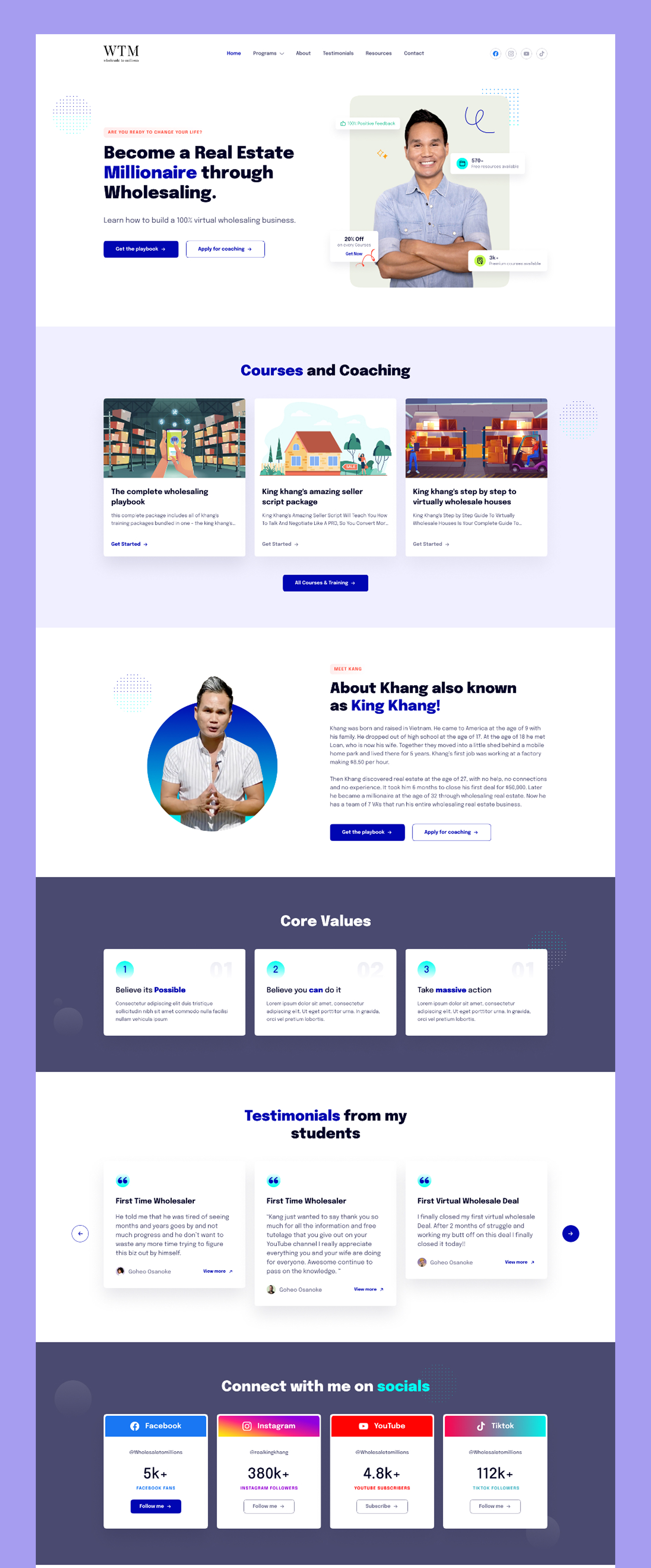 Wholesale to Millions | Real Estate Wholesaling Mentorship Platform