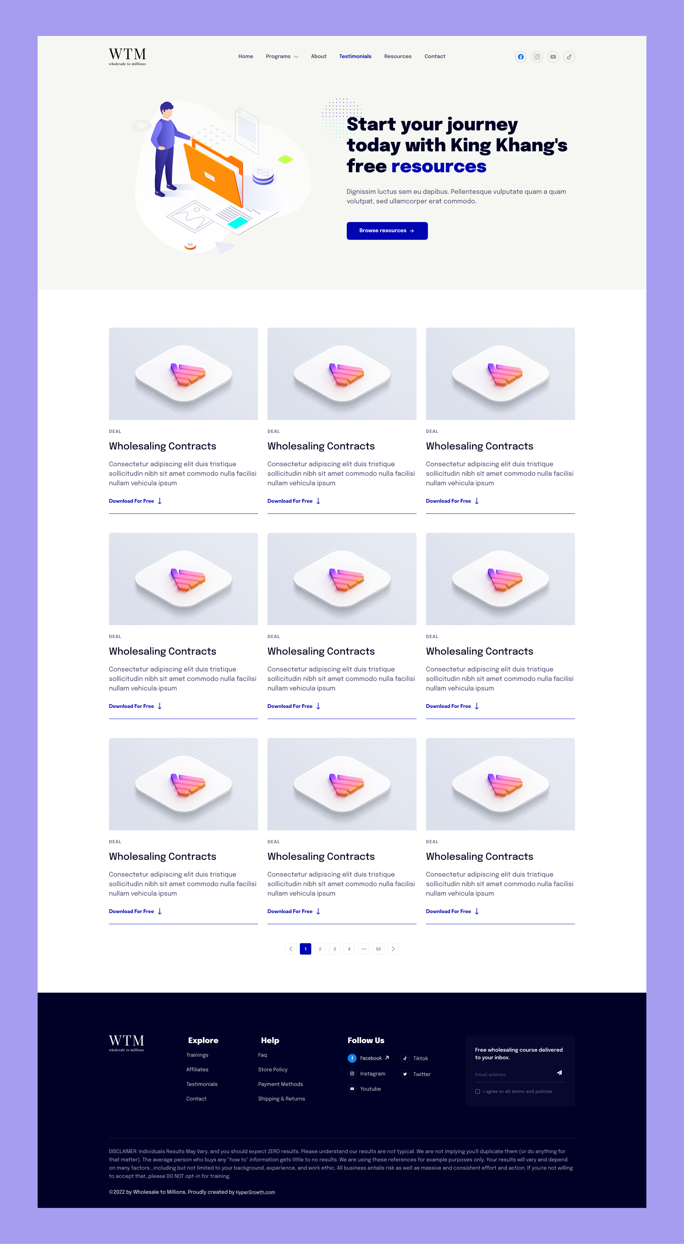 Wholesale to Millions | Real Estate Wholesaling Mentorship Platform