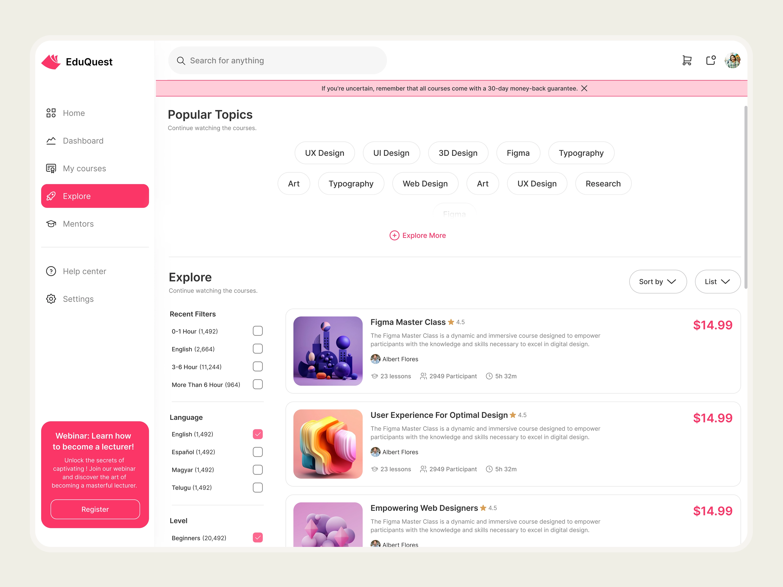 EduQuest – Academic Platform Web App for Streamlined Learning