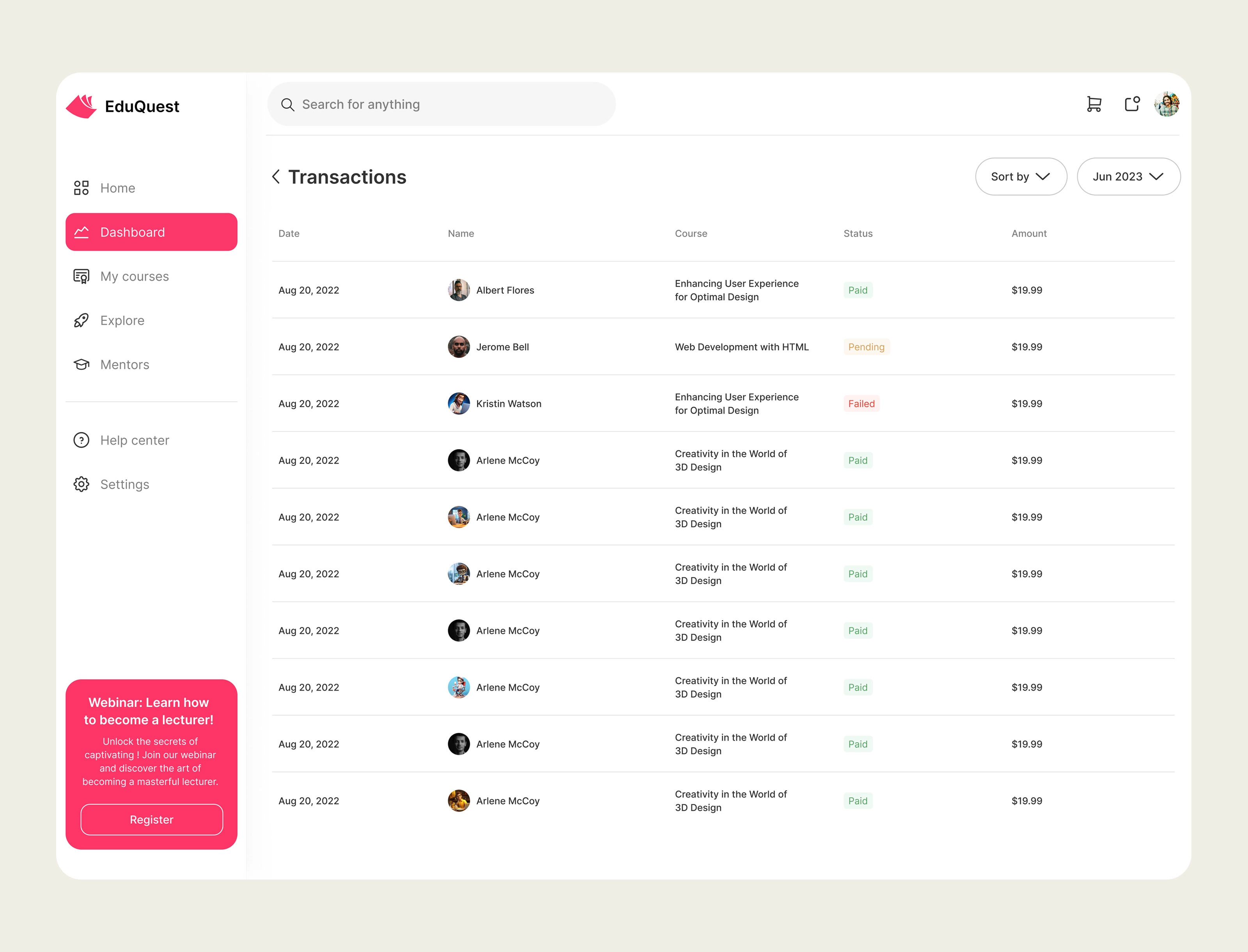 EduQuest – Academic Platform Web App for Streamlined Learning