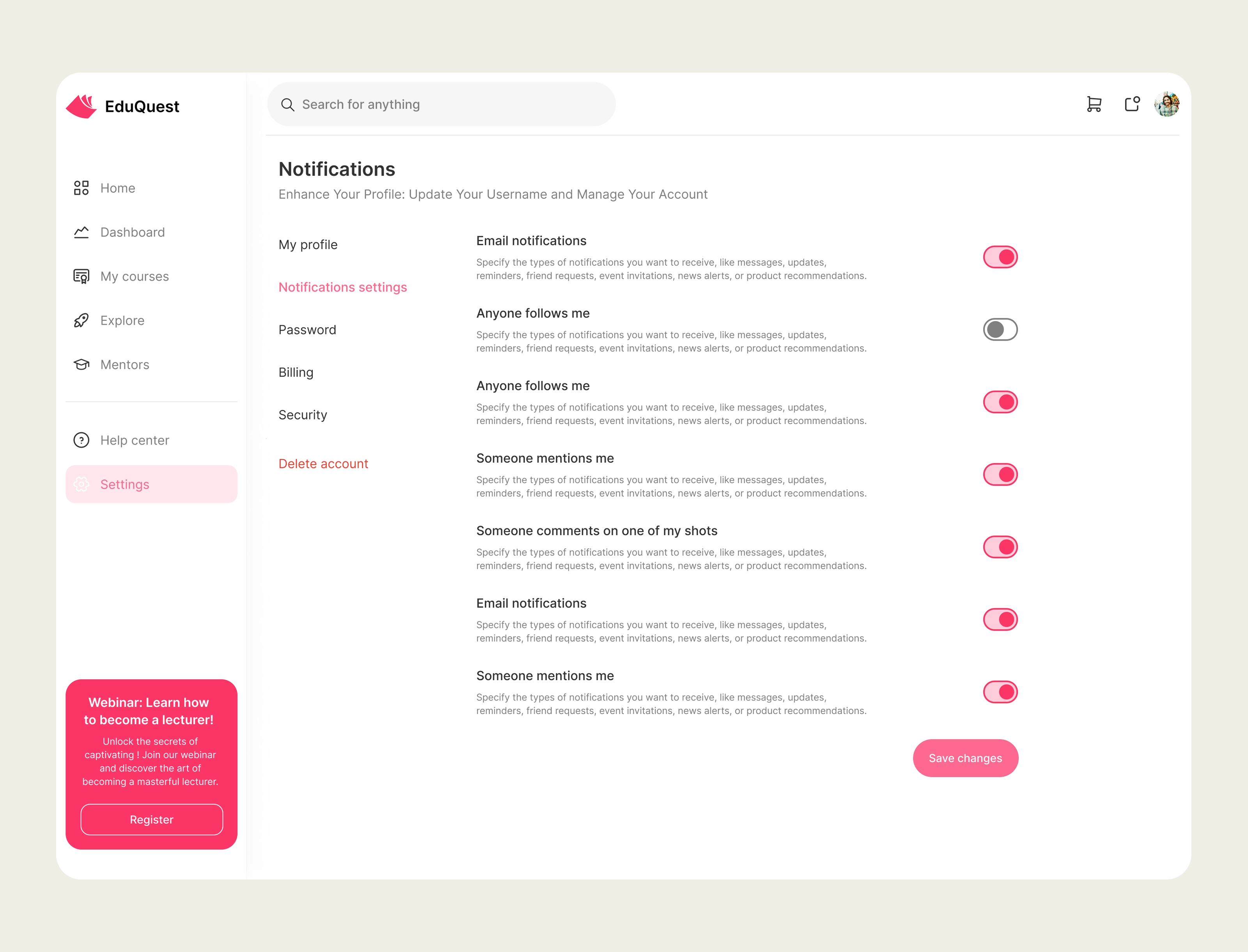 EduQuest – Academic Platform Web App for Streamlined Learning
