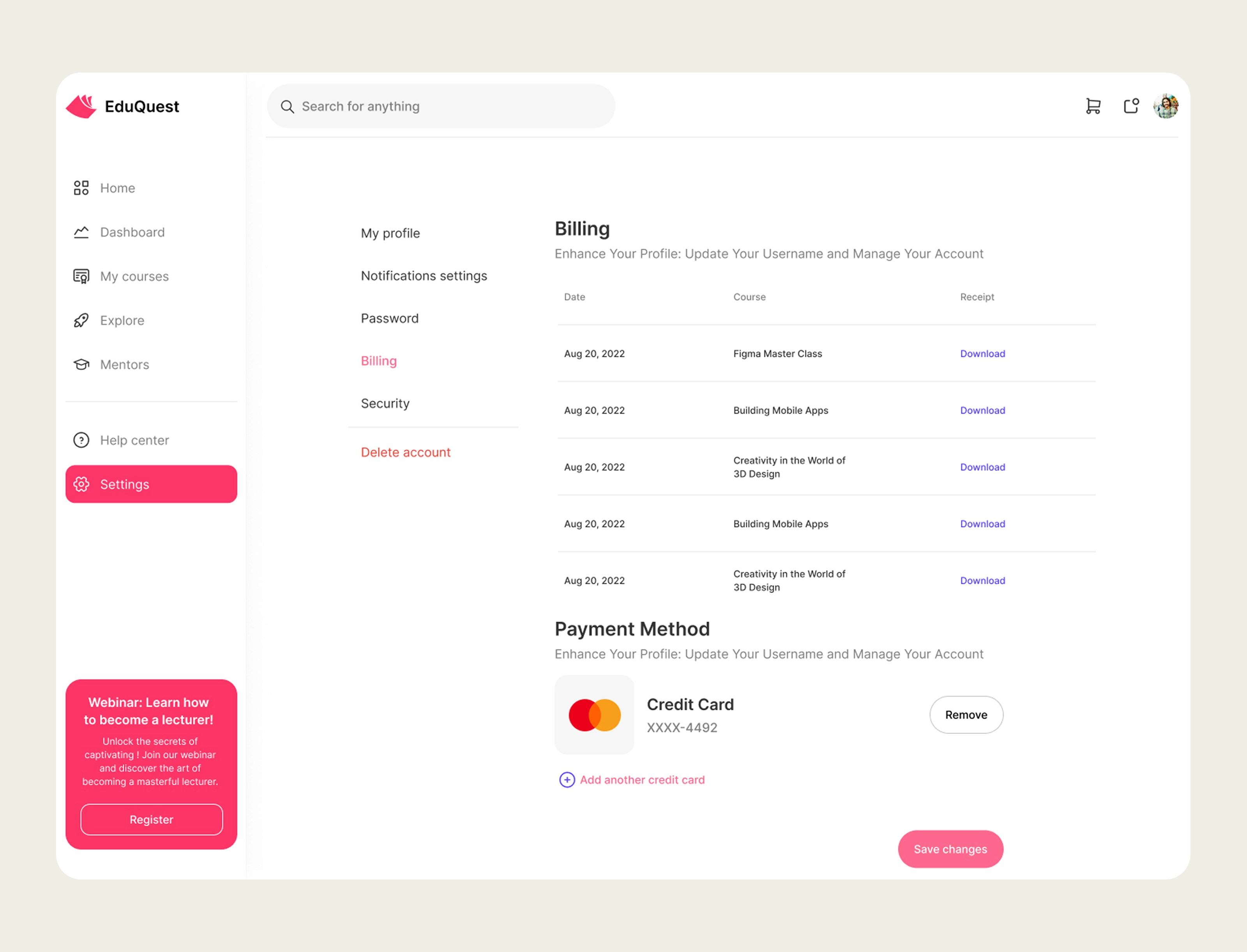EduQuest – Academic Platform Web App for Streamlined Learning
