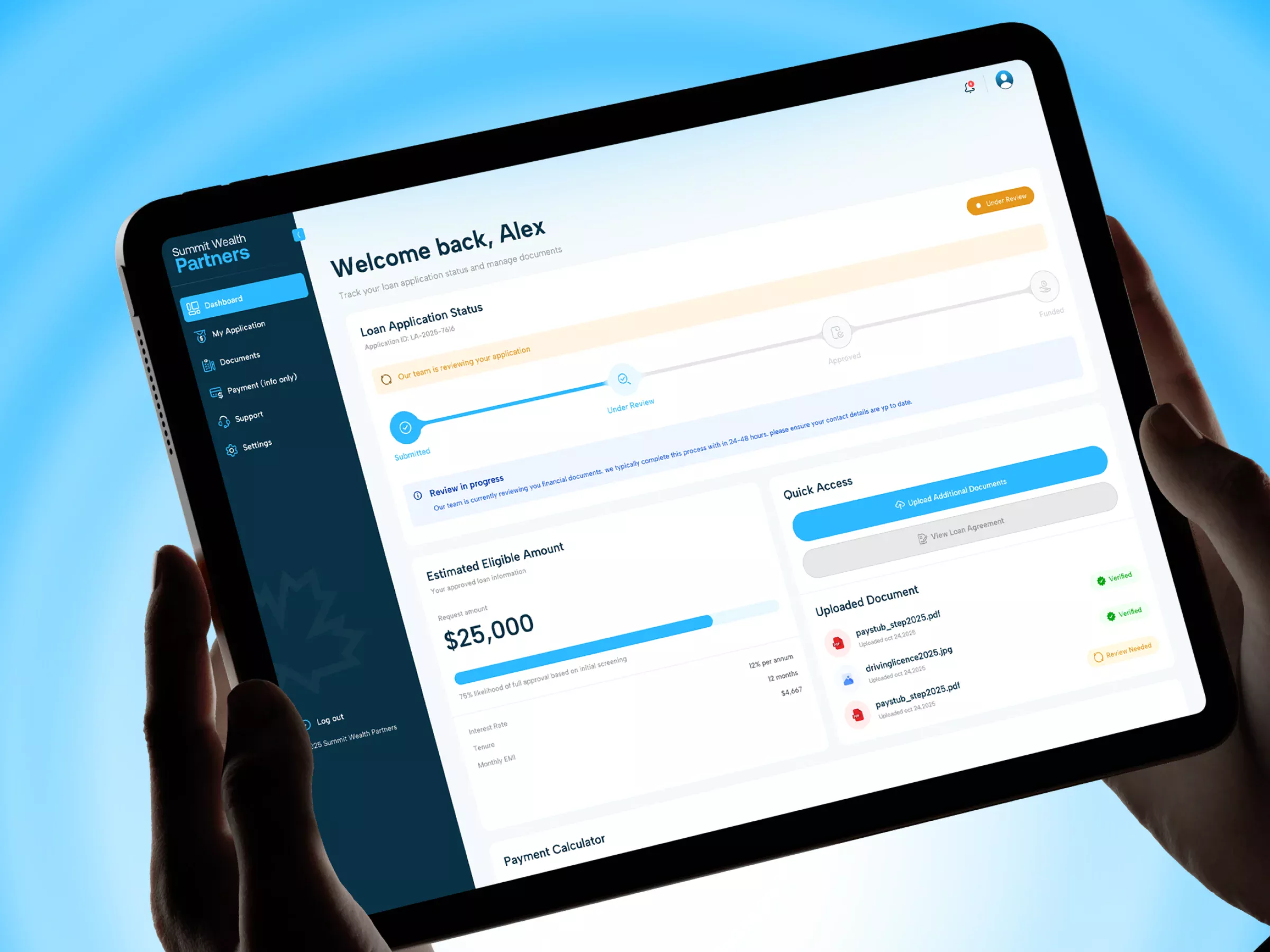 Summit – Wealth Management & Investment Planning Web App UI/UX